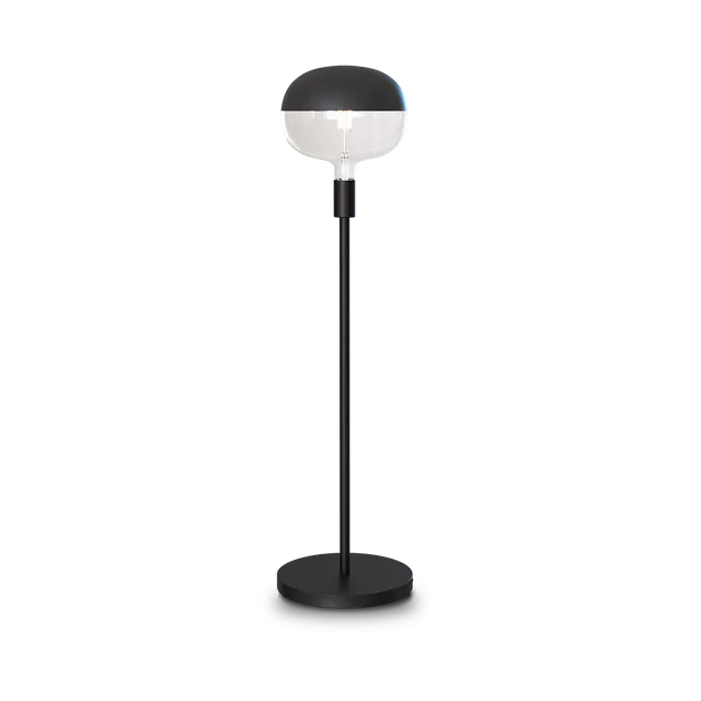 calex-lampadaire-1l-large-e27-noir-lampe-de-sol-avec-interrupteur image 1