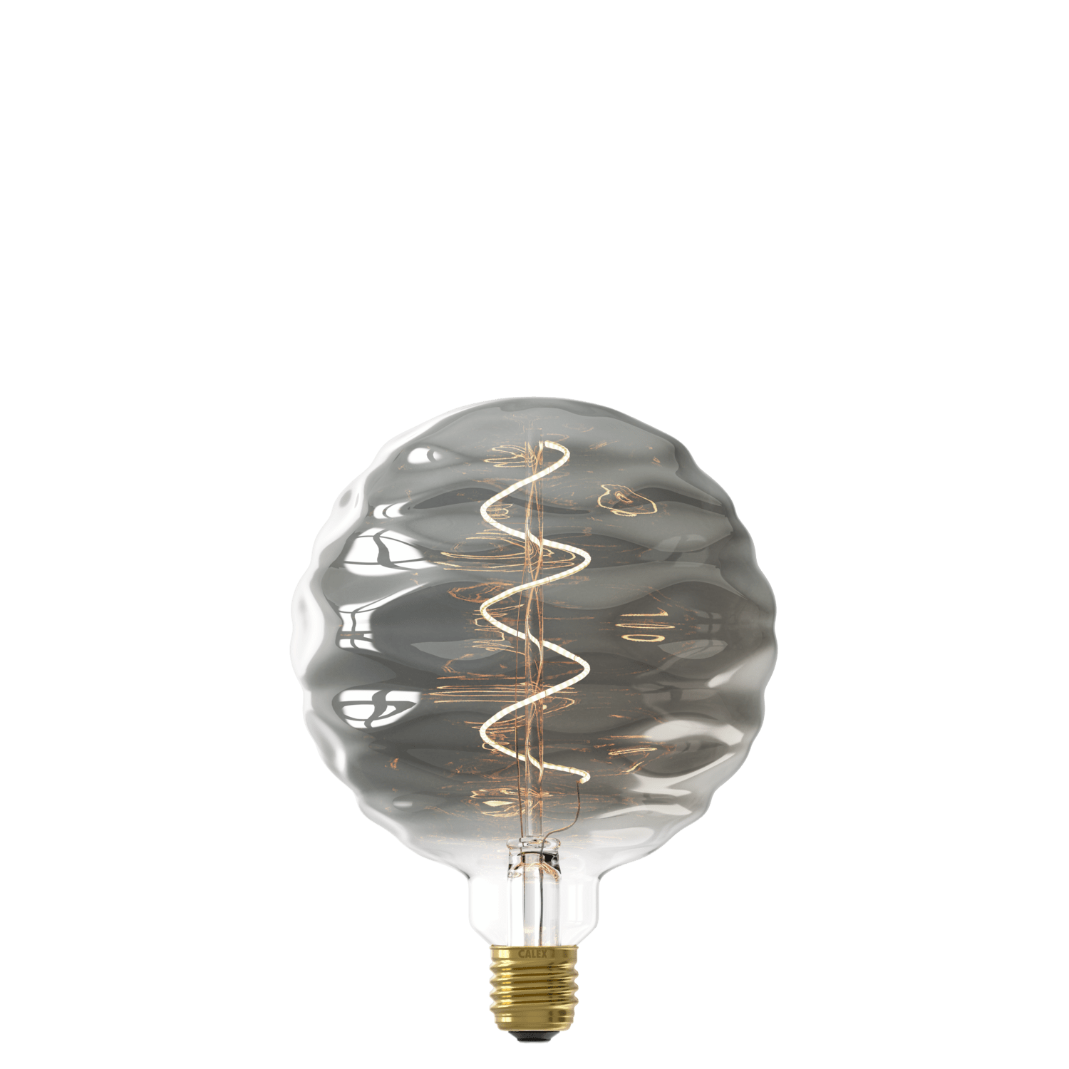 calex-bilbao-ampoule-e27-filament-titane-globe-ondul image 1