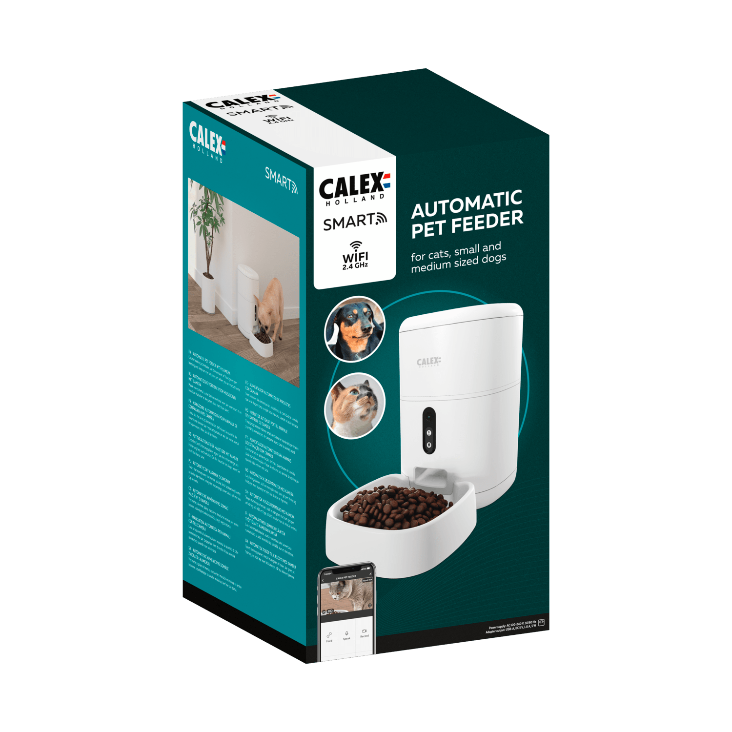 calex-smart-petfeeder-distributeur-croquettes-avec-cam-ra-hd-wifi image 2