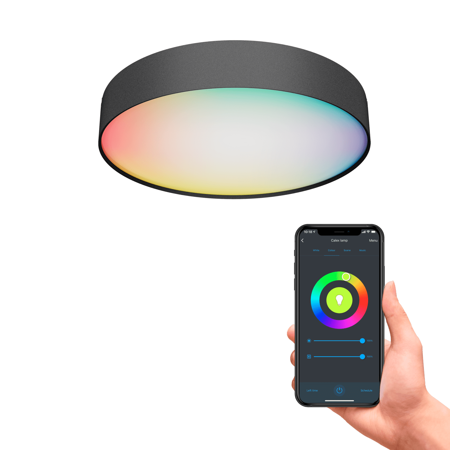 calex-smart-plafonnier-tissu-40cm-rgb-cct-noir image 3