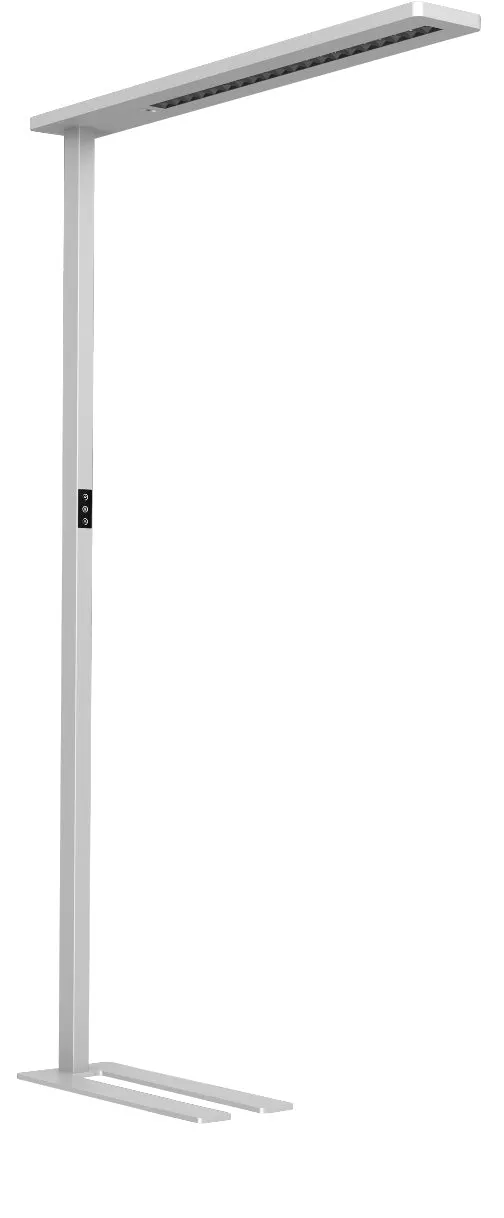 aluminor-mercure-ls-lampadaire-led-direct-indirect-d-tecteur-pr-sence-blanc image 1