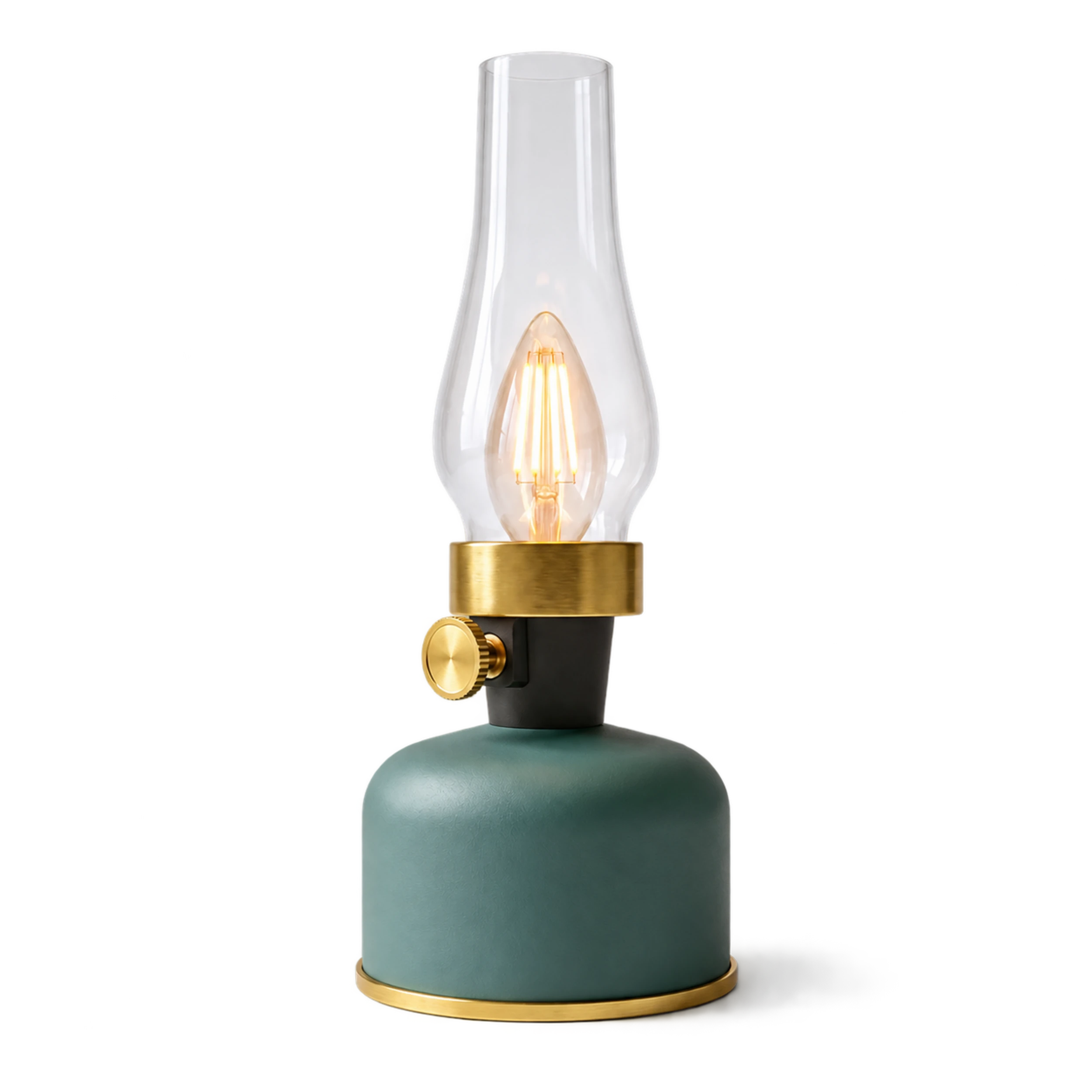 calex-lampe-de-table-rechargeable-lavinio-verte image 1