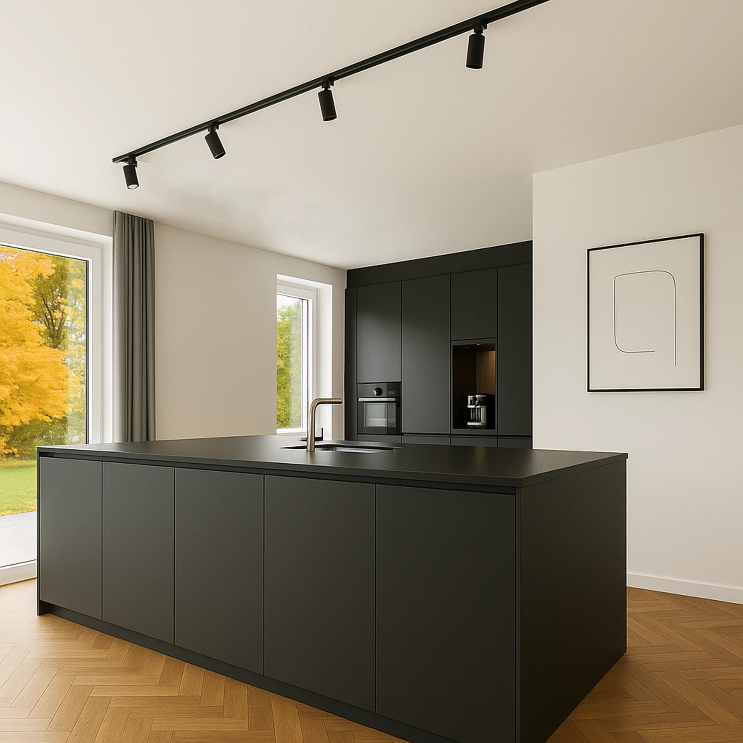 calex-rail-de-spots-4x-gu10-2m-noir image 2