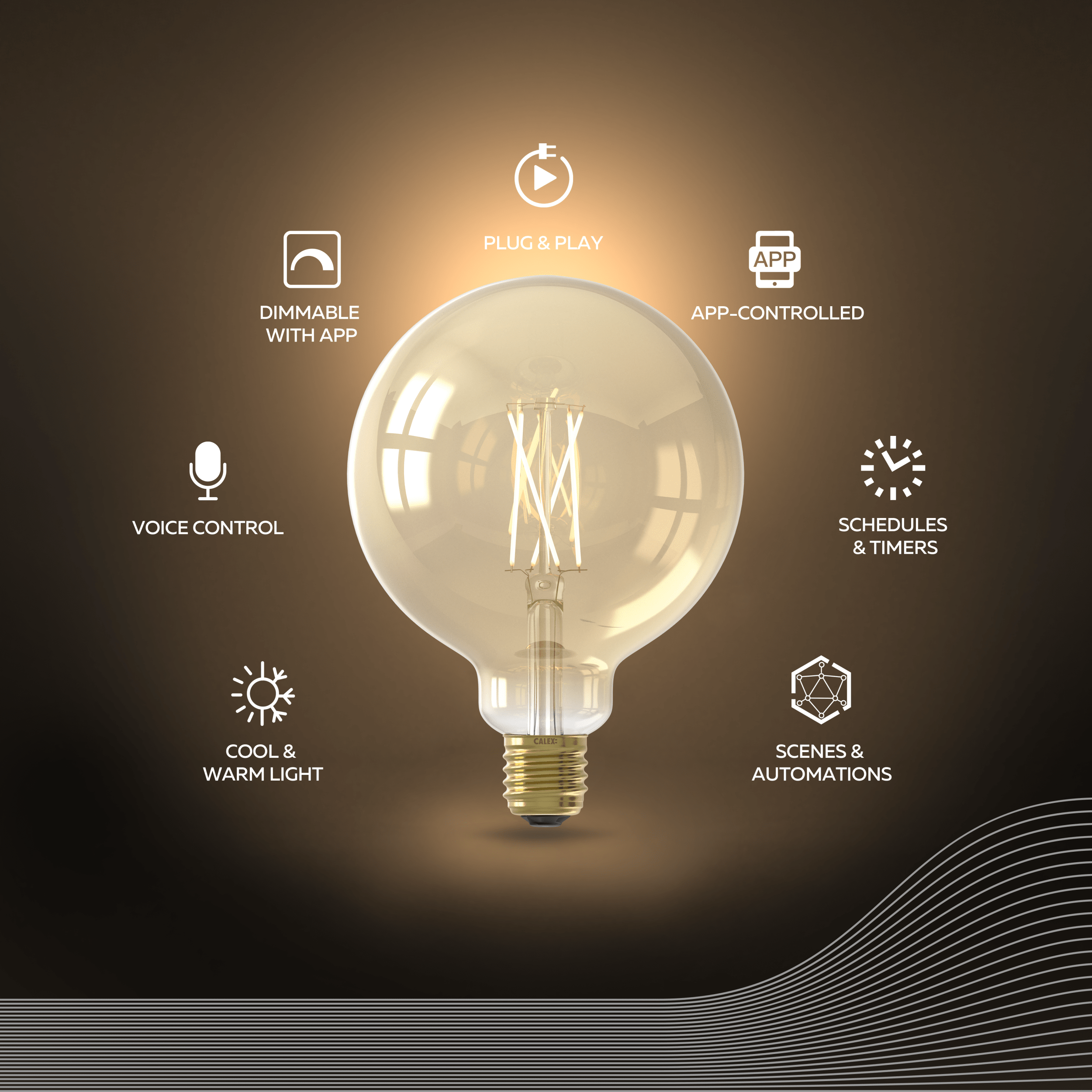 calex-smart-ampoule-led-e27-g125-filament-cct-dor image 3
