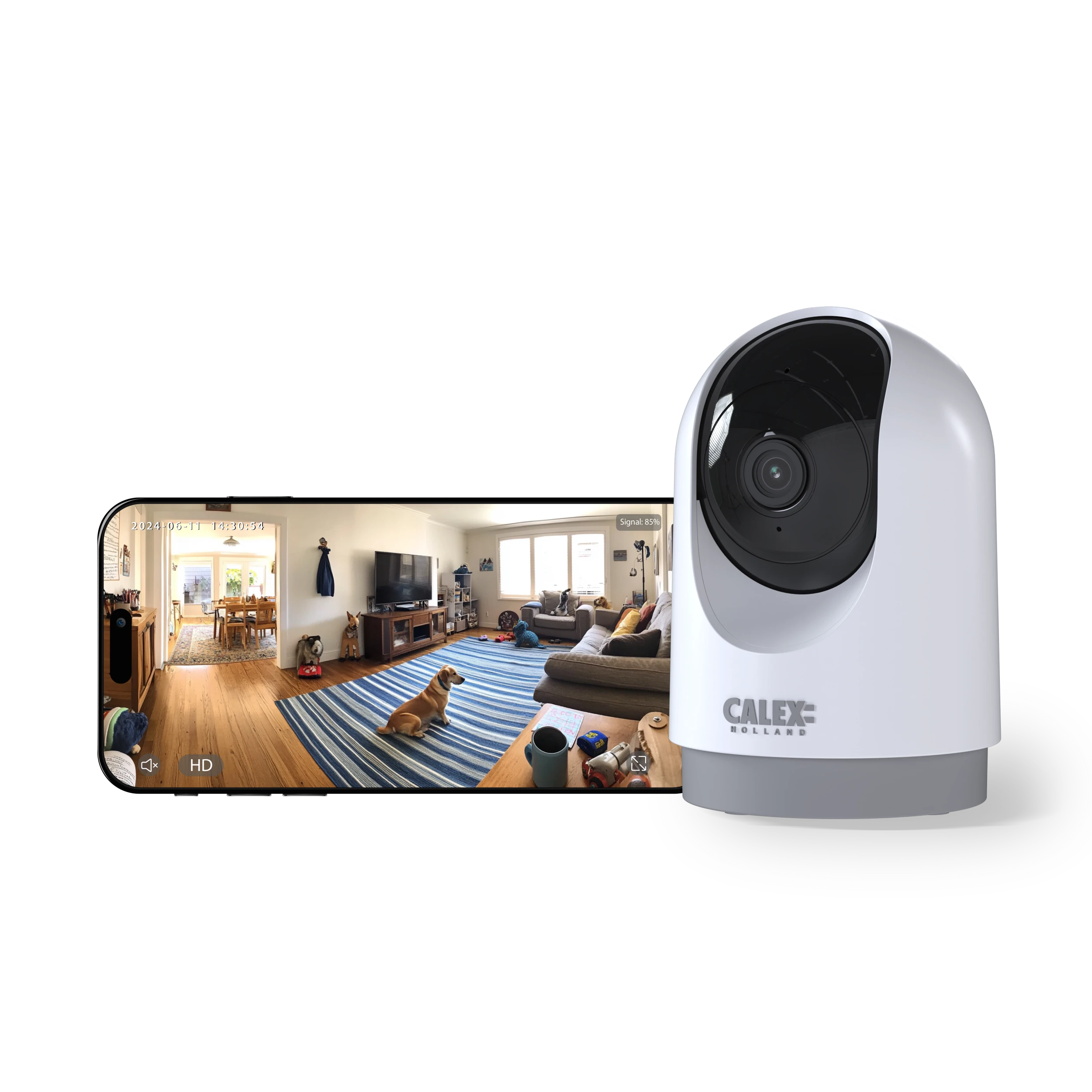 calex-smart-cam-ra-int-rieure-ptz-2k-blanc-2 image 1