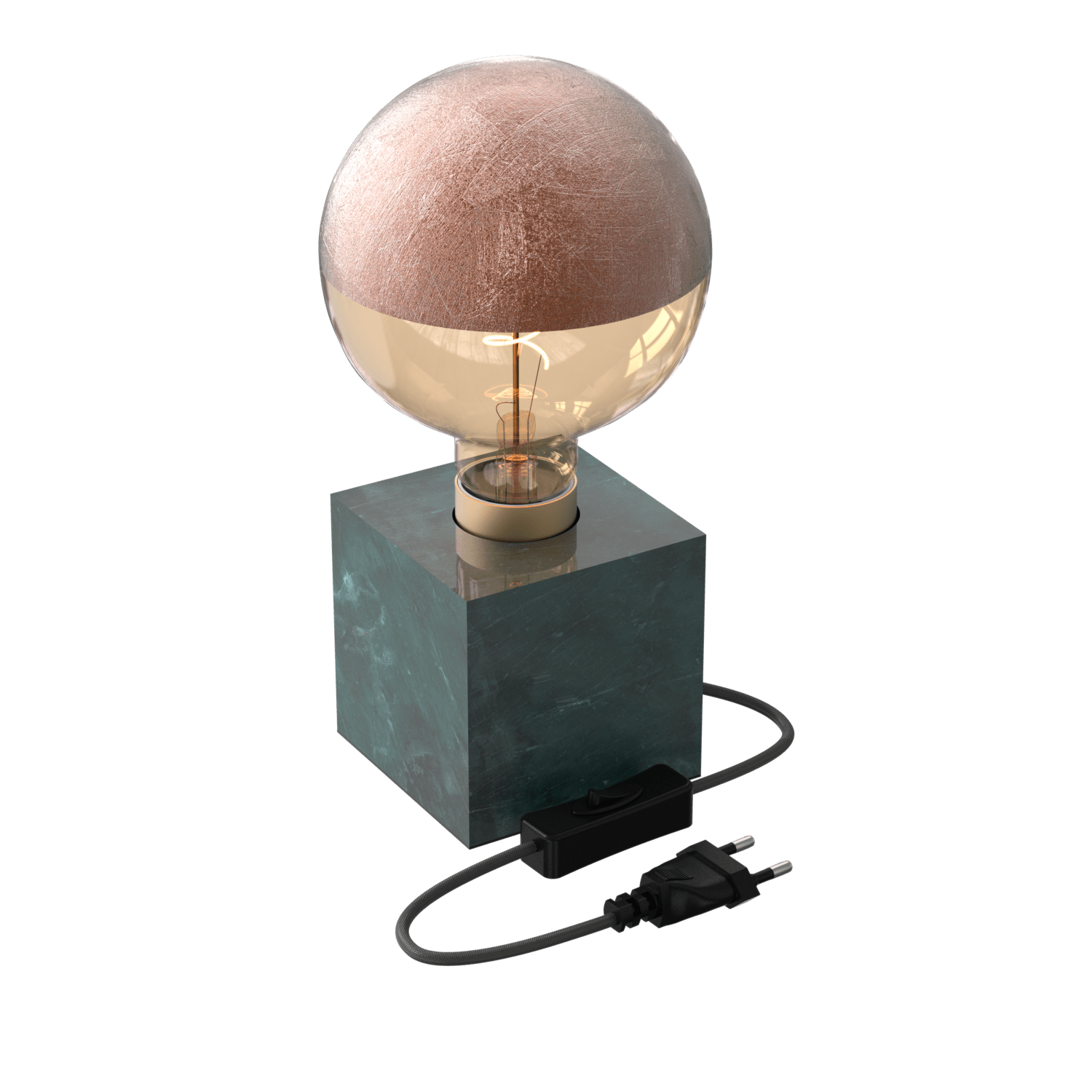 calex-lampe-de-table-carr-e-e27-marbre-vert image 2