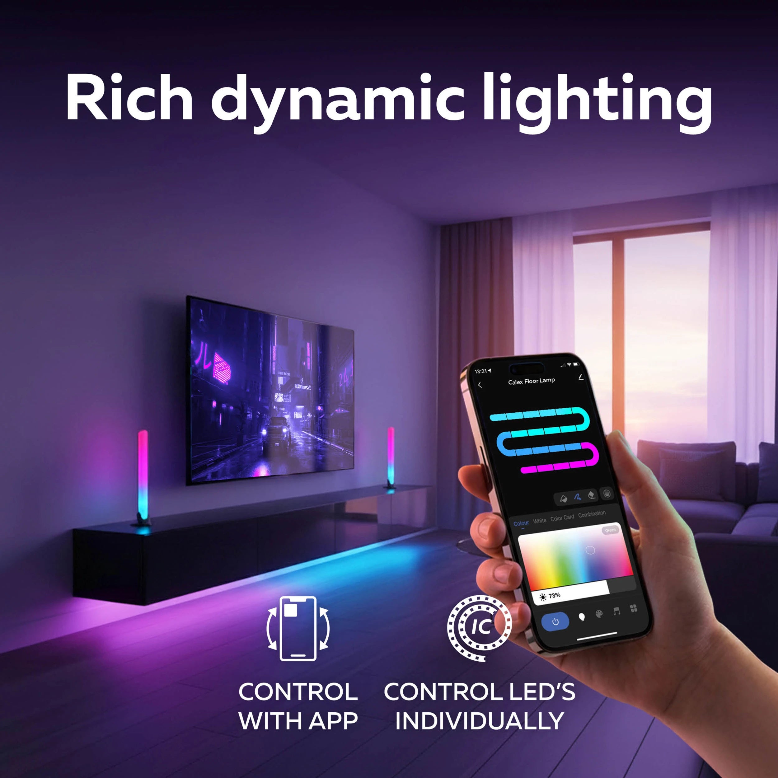 calex-smart-barre-lumineuse-rgbic-gaming image 4
