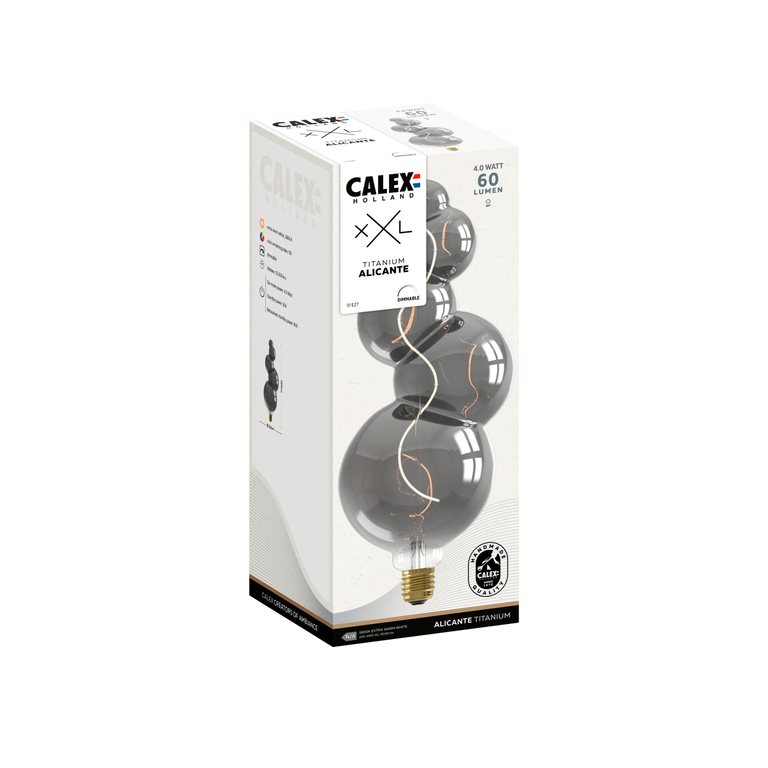 calex-xxl-alicante-ampoule-led-e27-titane-1800k image 3