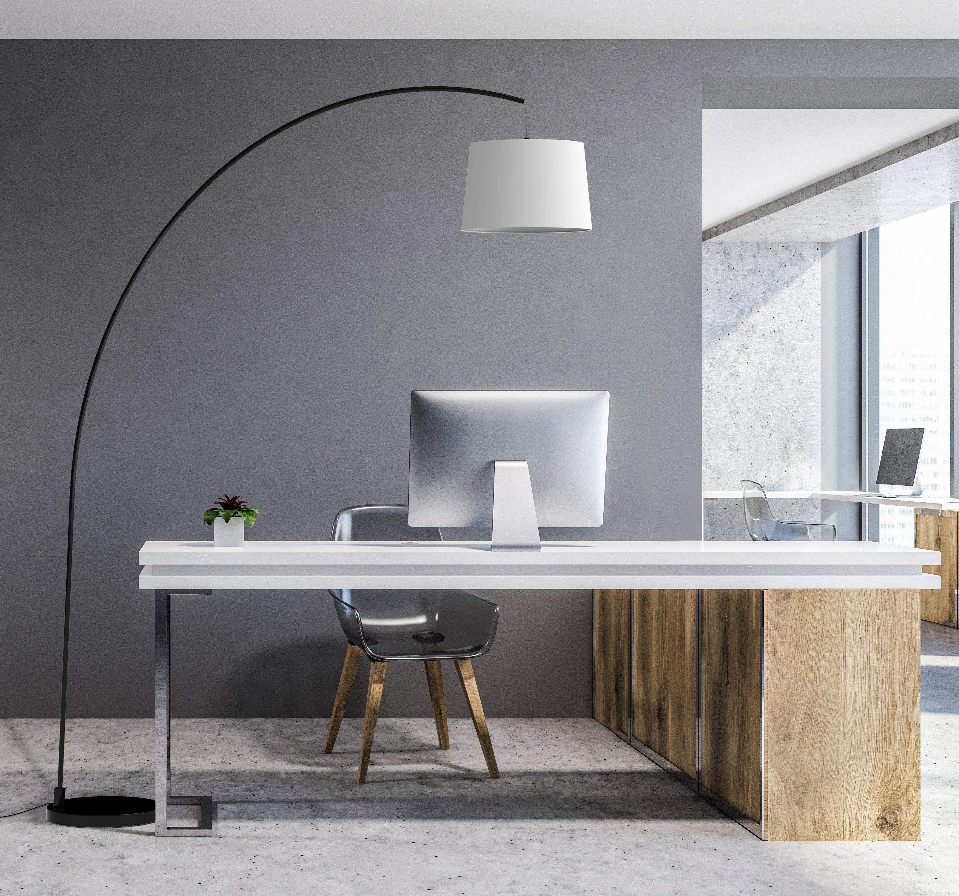 aluminor-arc-ls-lampadaire-arche-abat-jour-grand-d-port image 7