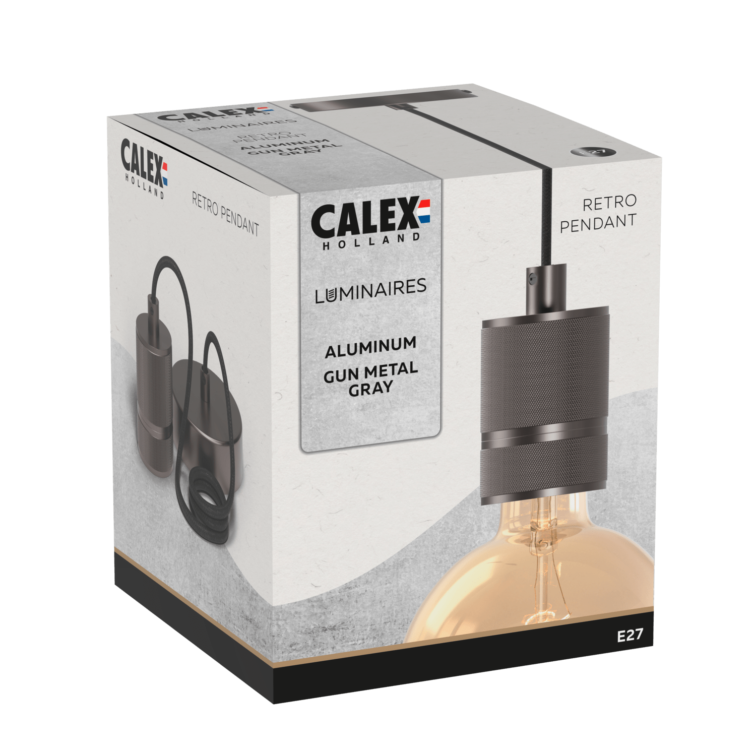 calex-suspension-luminaire-e27-grise-industrielle image 3