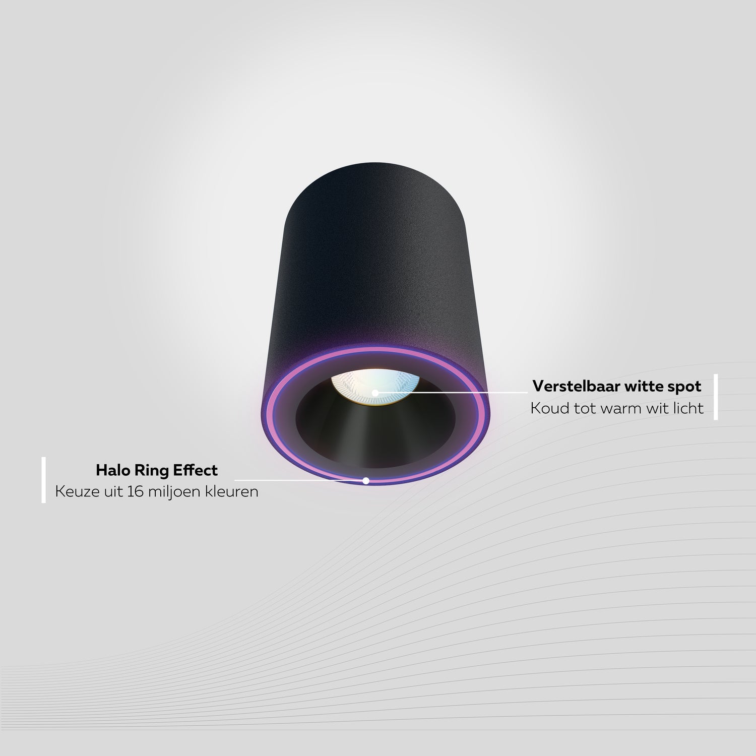 calex-smart-spot-halo-plafonnier-rgb-cct-noir-connect image 6