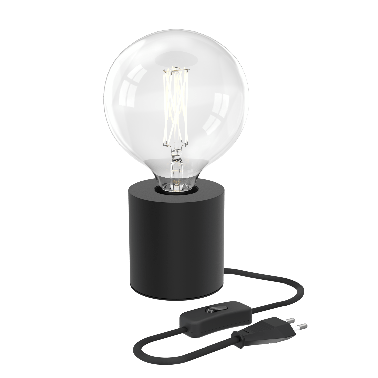 calex-lampe-de-table-ronde-e27-noire image 2