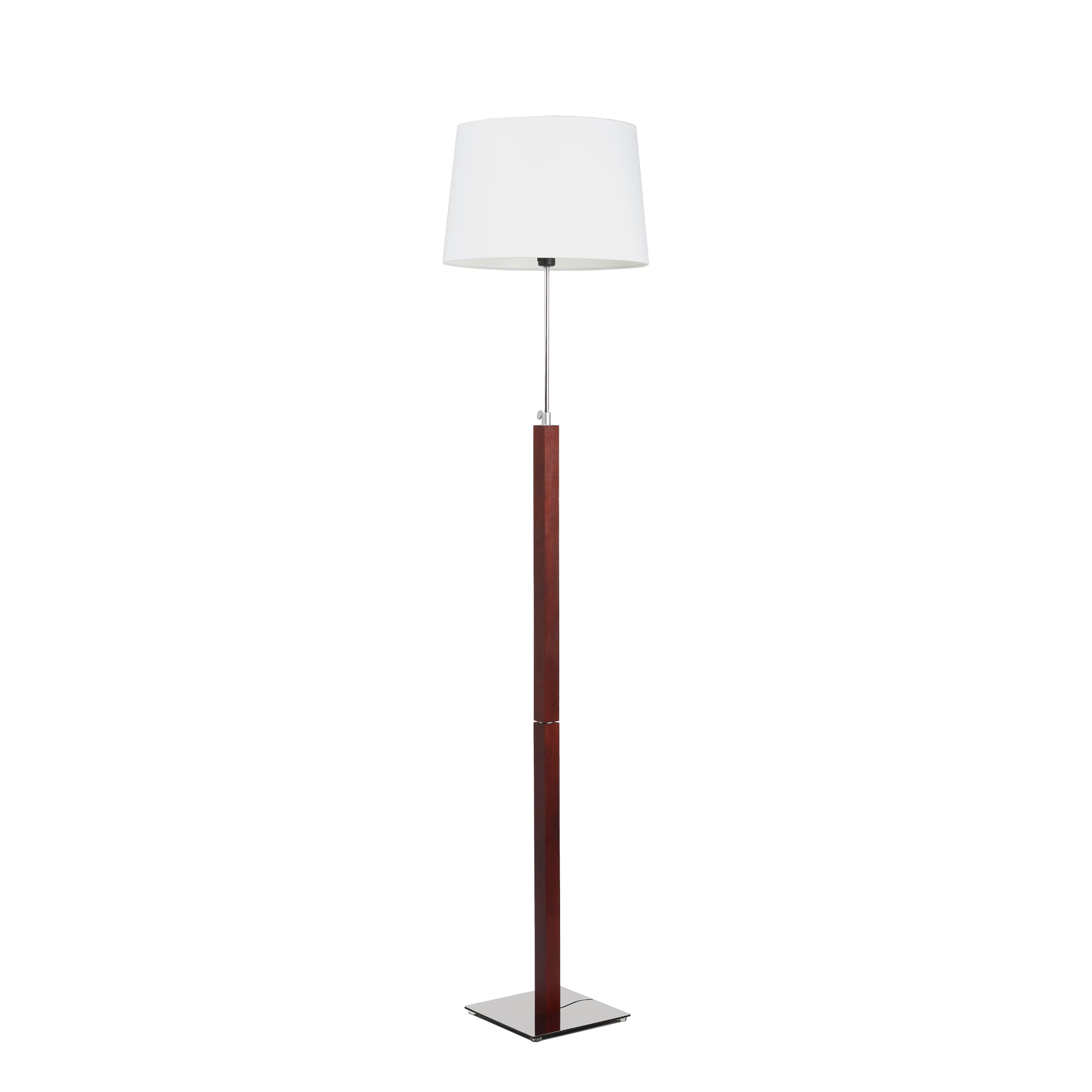 aluminor-quatro-ls-lampadaire-bois-et-m-tal-abat-jour-blanc image 4