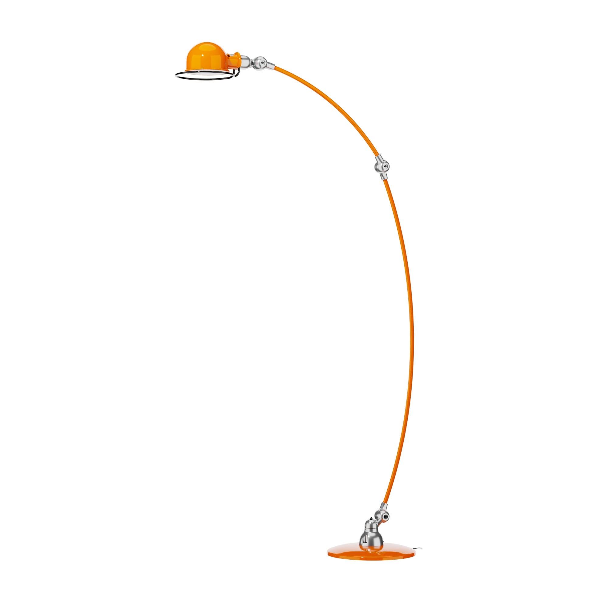 jield-loft-c1260-lampadaire-orange-2-bras-courbes-articul-s image 3