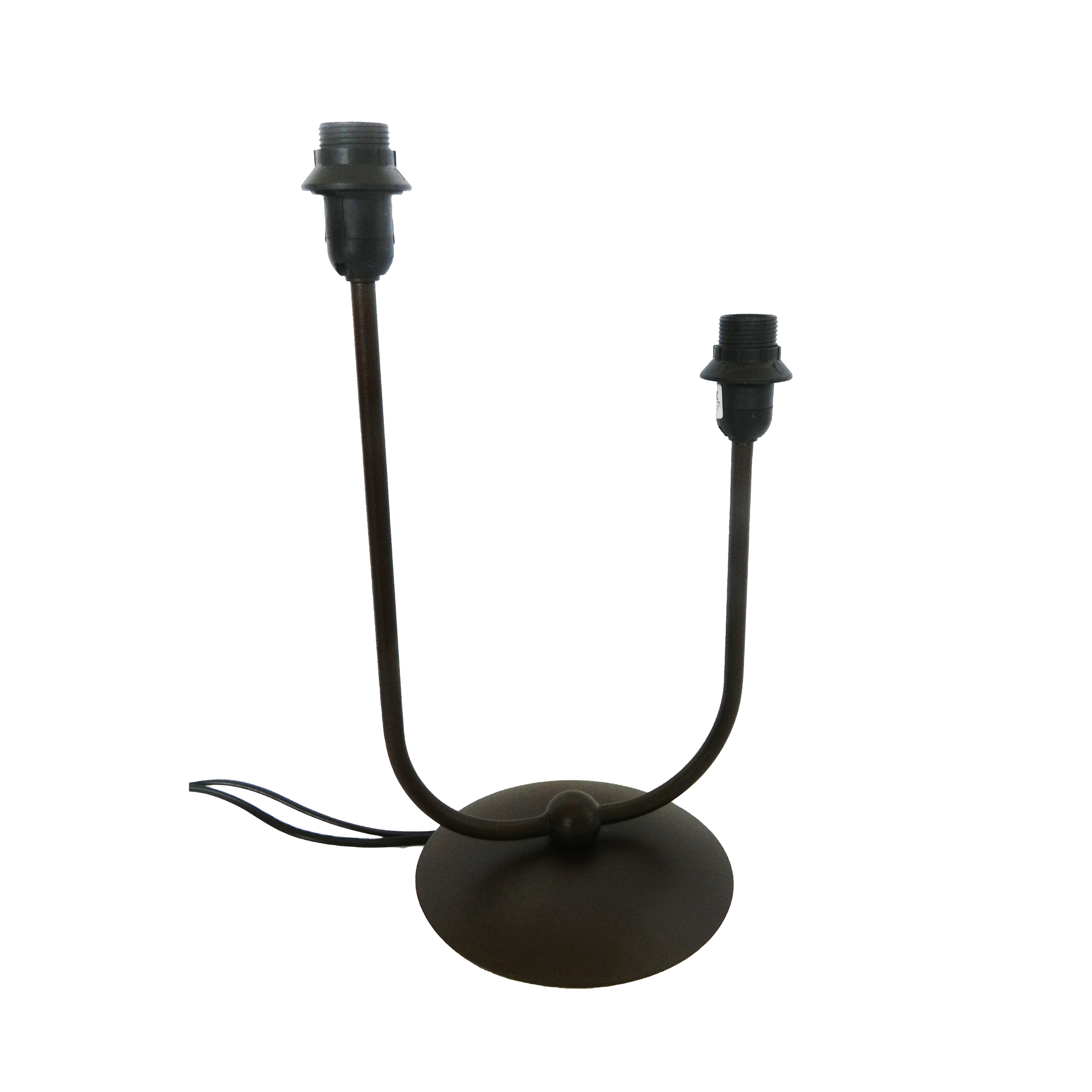 aluminor-camel-lt-pied-de-lampe-double-marron-chocolat image 1