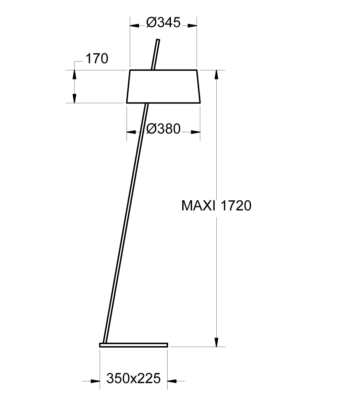 aluminor-bolight-ls-lampadaire-abat-jour-e27-172-cm image 3