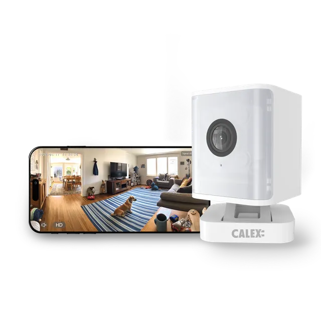 calex-cube-cam-ra-int-rieure-connect-e-4mp-blanc-full-hd image 1