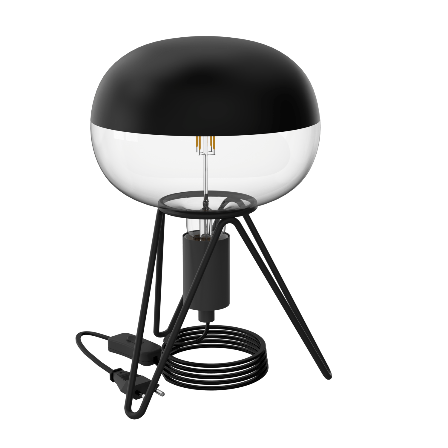 calex-socle-lampe-de-table-tripod-e27-noir image 2