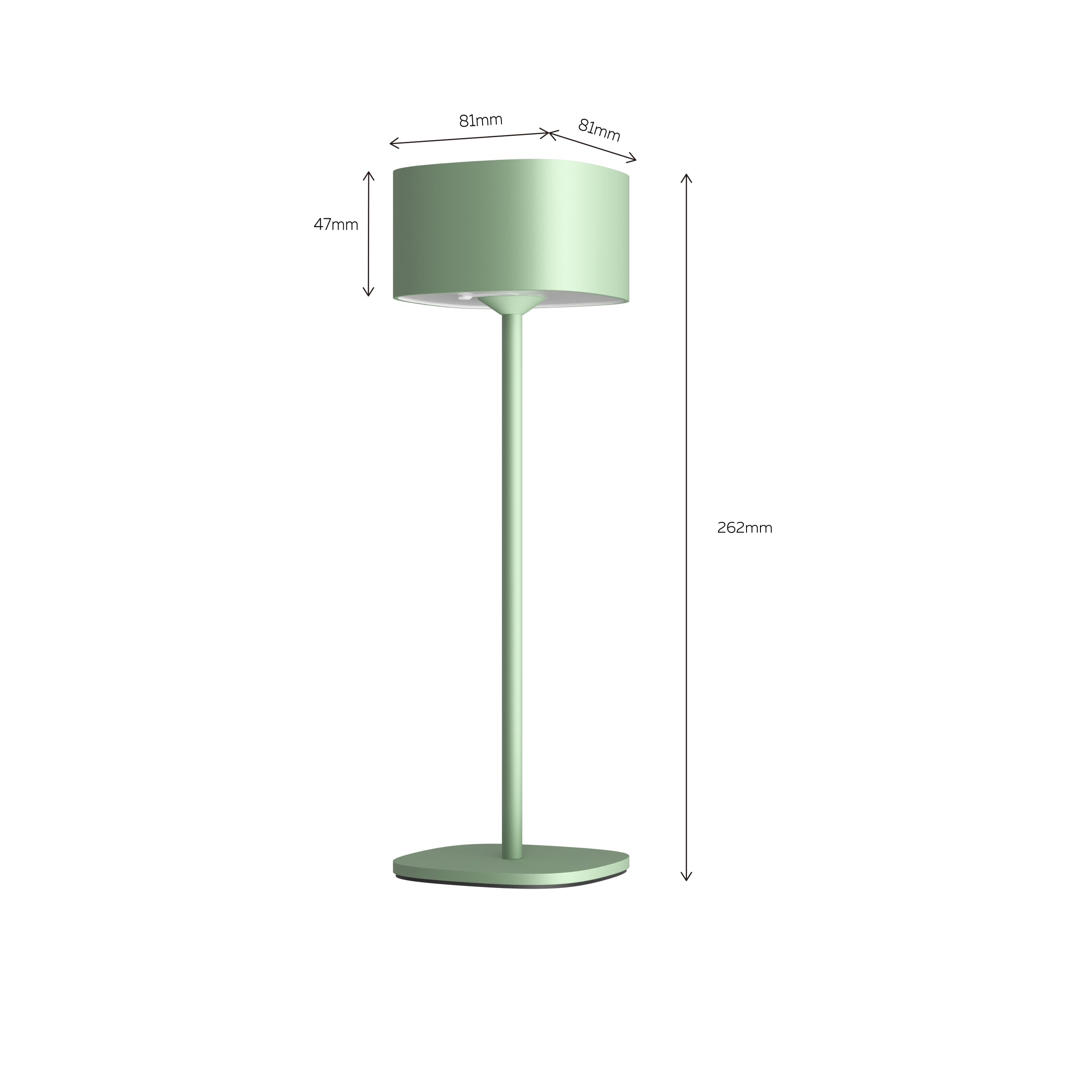 calex-serino-lampe-de-table-sans-fil-piles-vert image 6