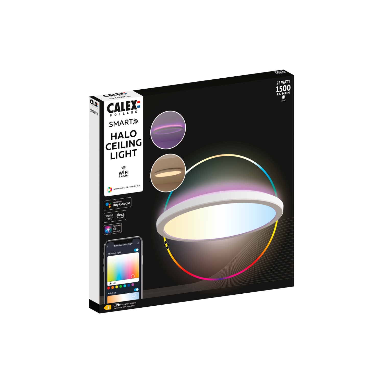 calex-smart-halo-plafonnier-led-295mm-22w-ip54 image 3