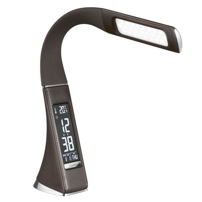 aluminor-gilda-lampe-de-bureau-cuir-horloge-noire image 2