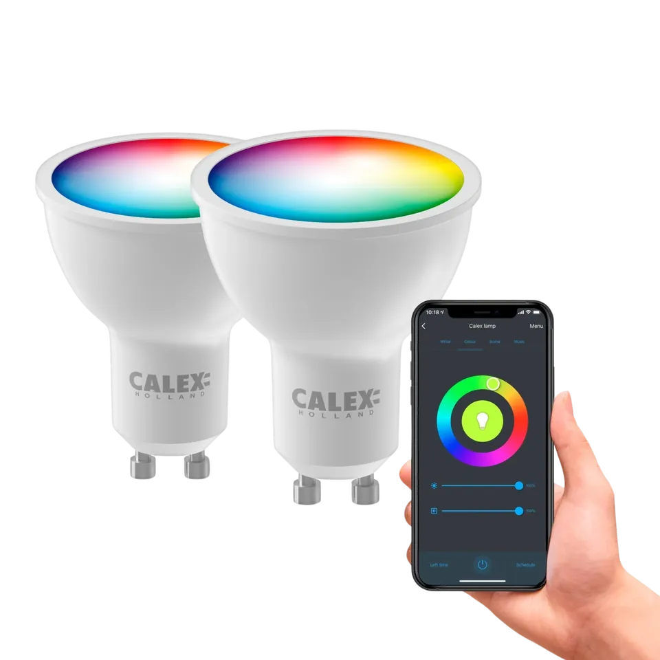 calex-halo-smart-ampoules-led-lot-de-2-gu10-rgb-cct image 1