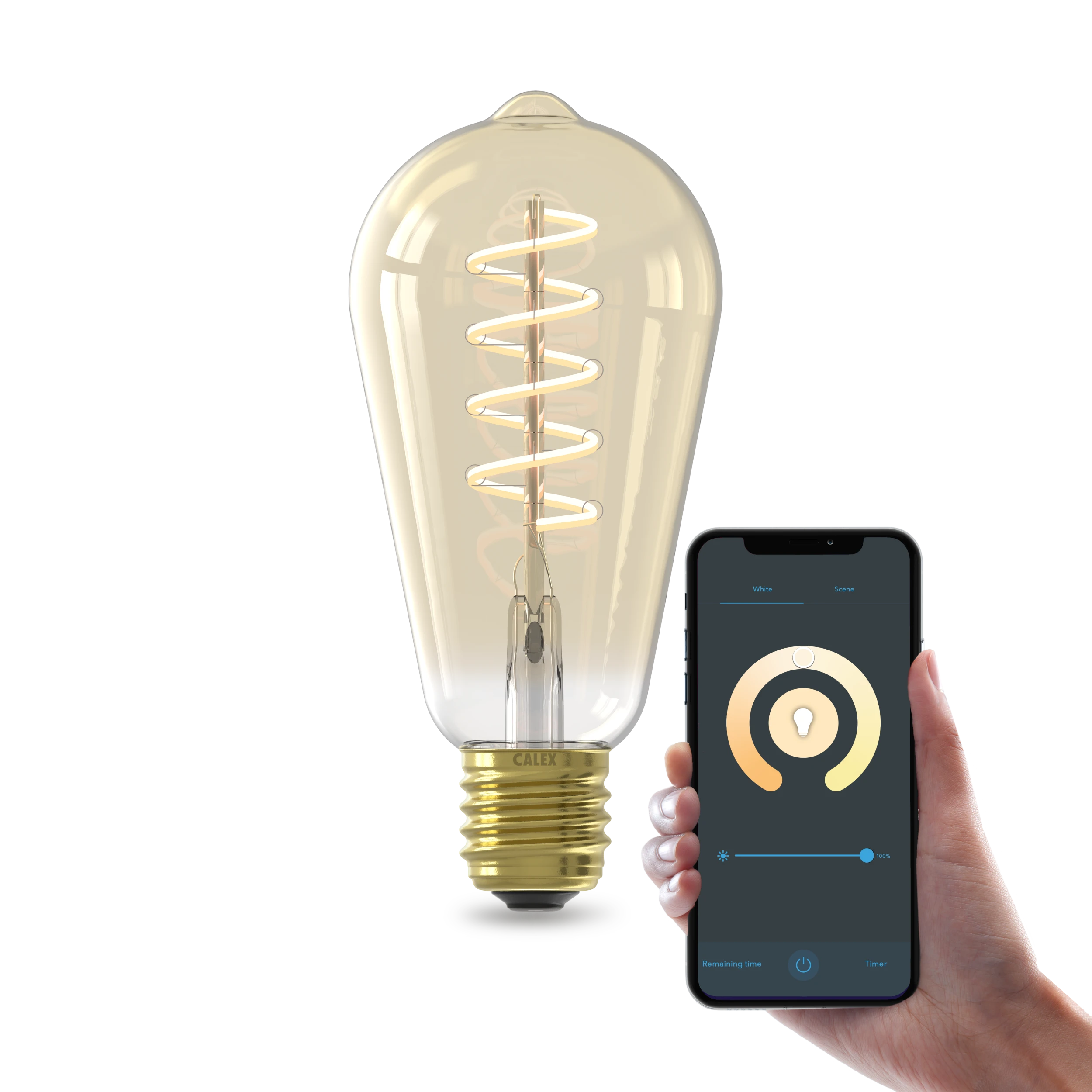 calex-smart-ampoule-led-spiral-e-e27-st64-cct-dor image 1