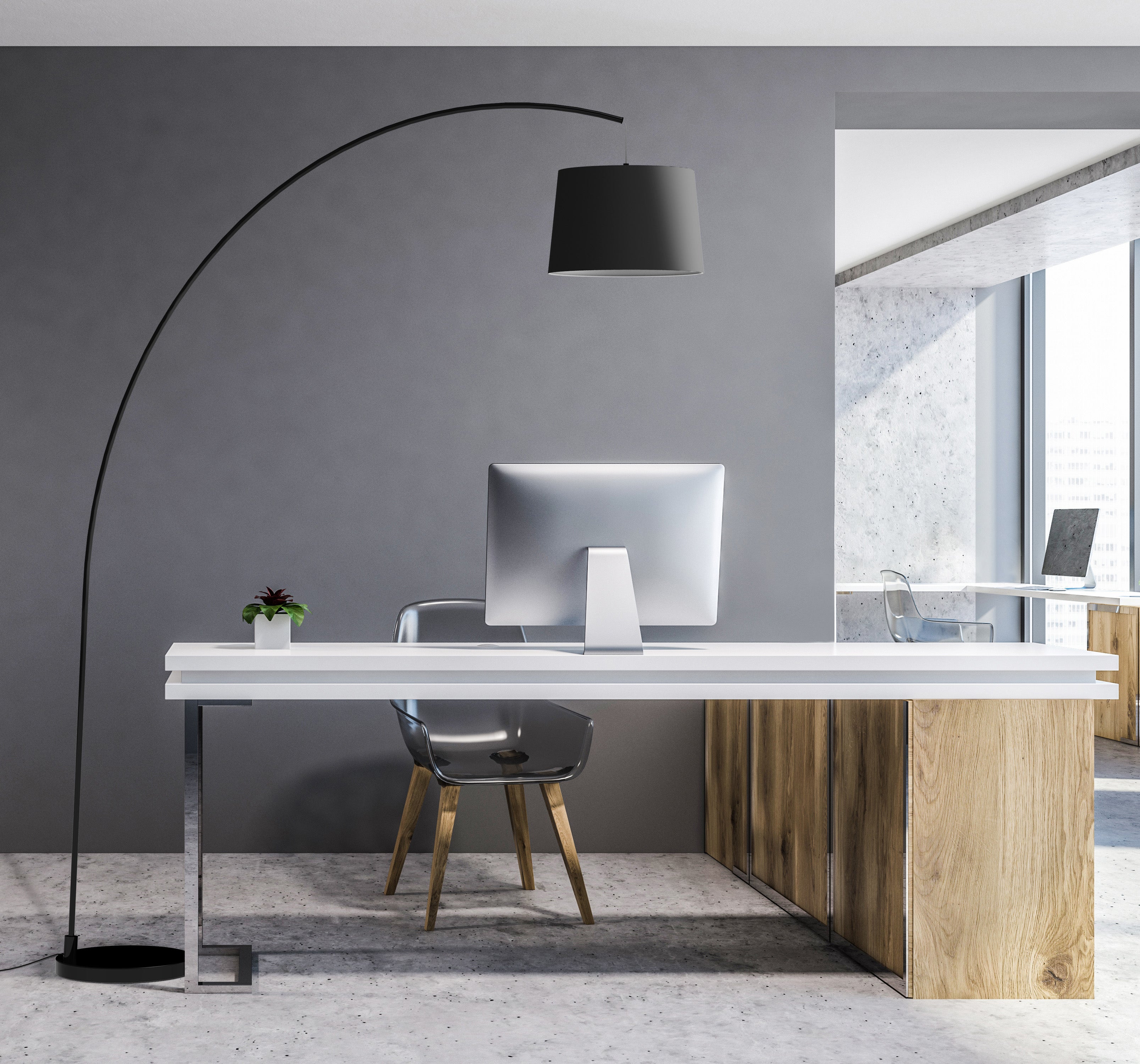 aluminor-arc-ls-lampadaire-arche-abat-jour-grand-d-port image 5
