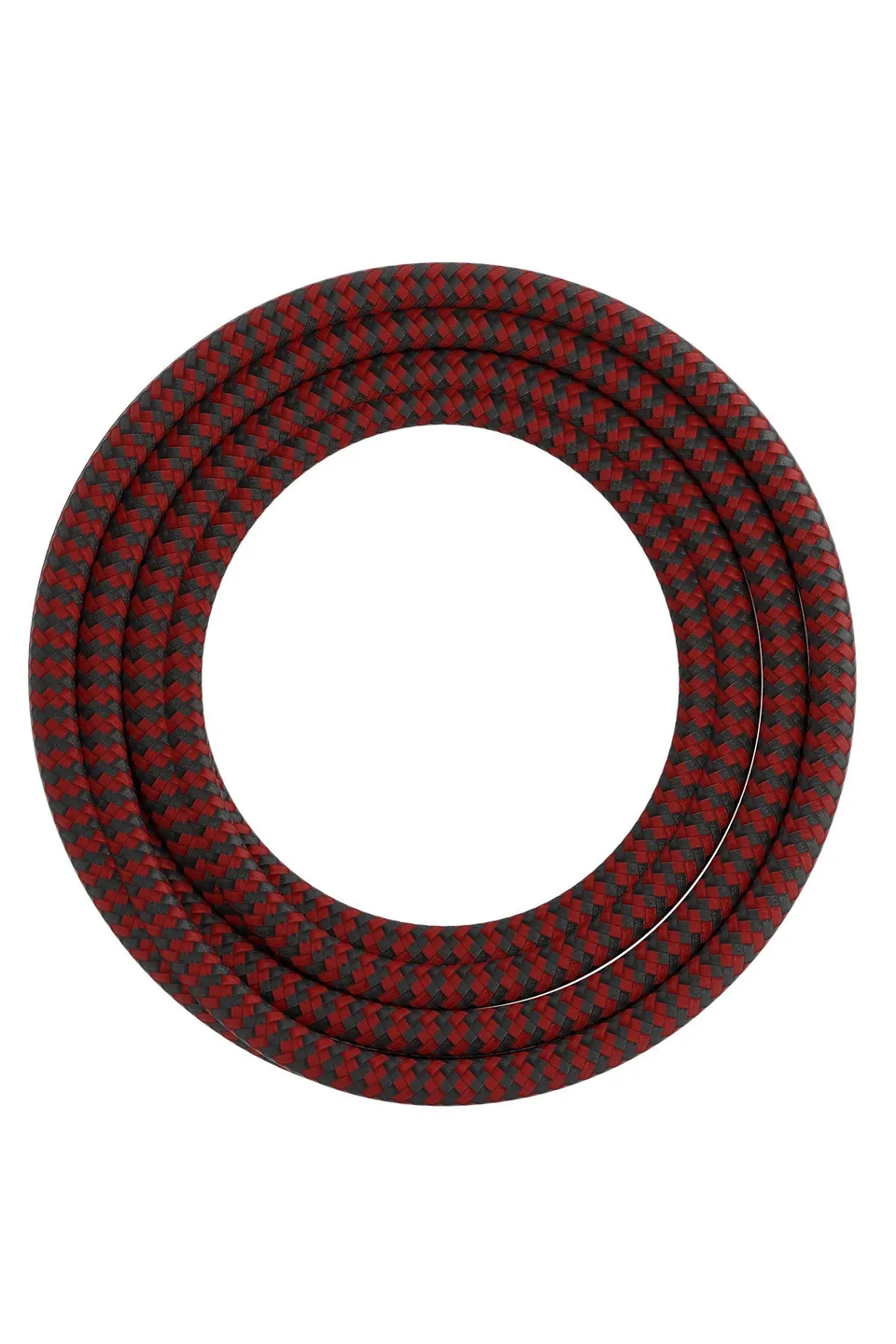 calex-creations-c-ble-textile-rouge-noir-3-m-tres image 1