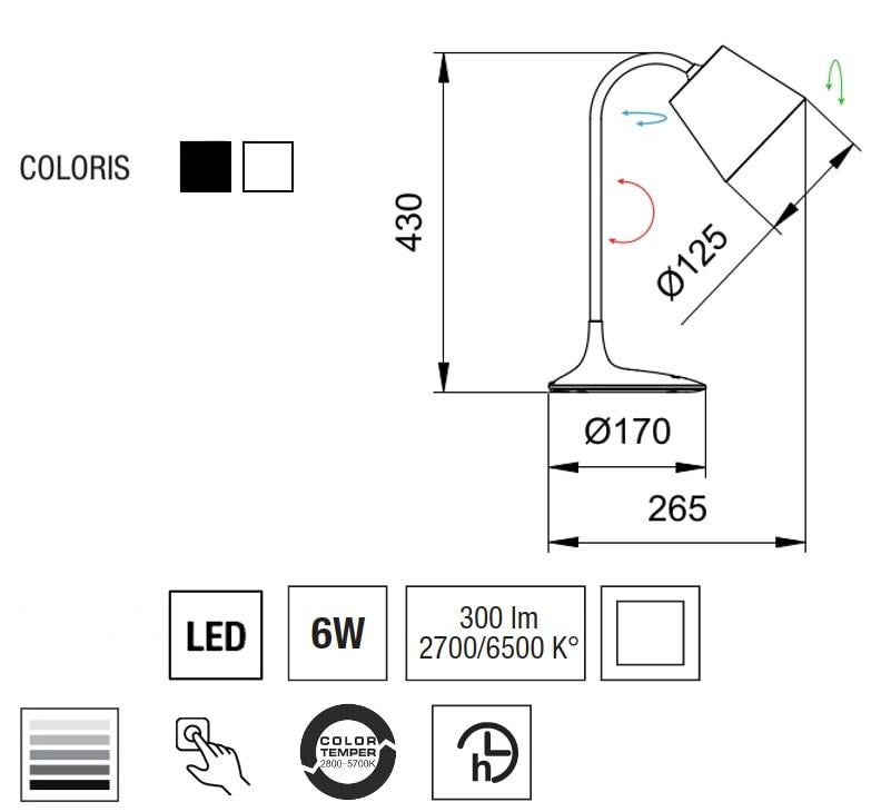 aluminor-romy-lampe-de-bureau-connect-e-smart-life-alexa-google image 3