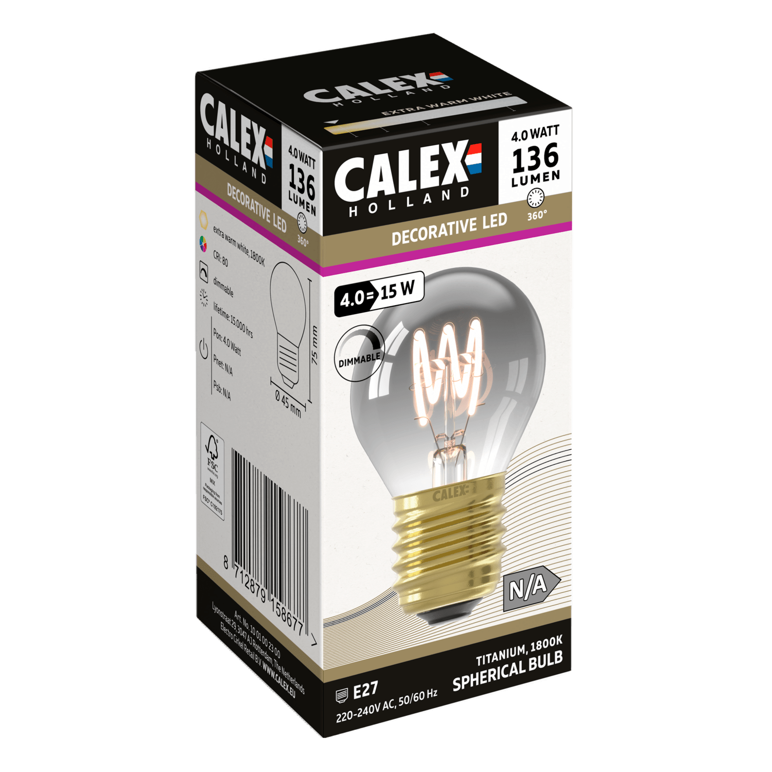 calex-flex-filament-ampoule-led-e27-p45-verre-titane image 3