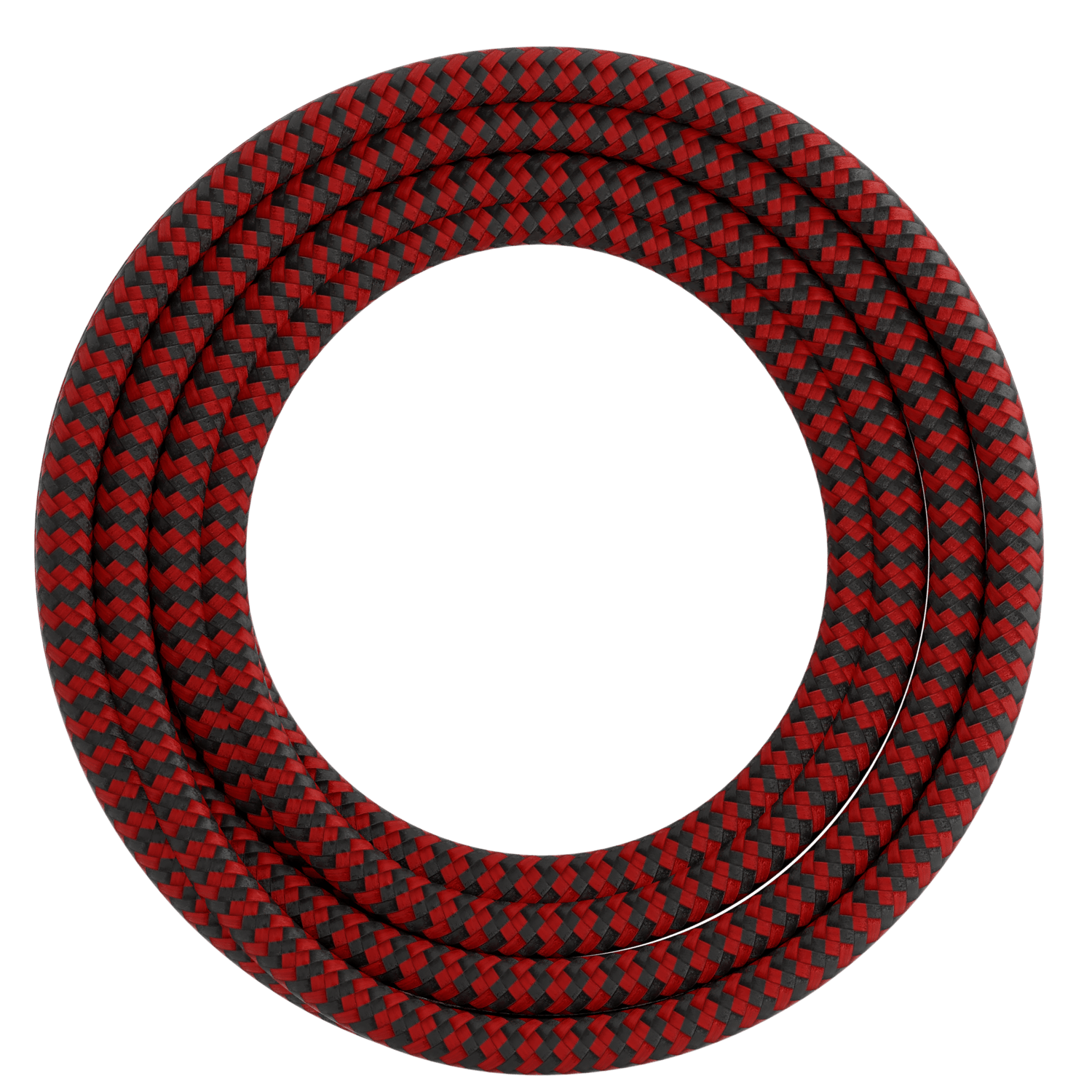 calex-creations-c-ble-tissu-rouge-noir-1-5-m-suspension-diy image 1
