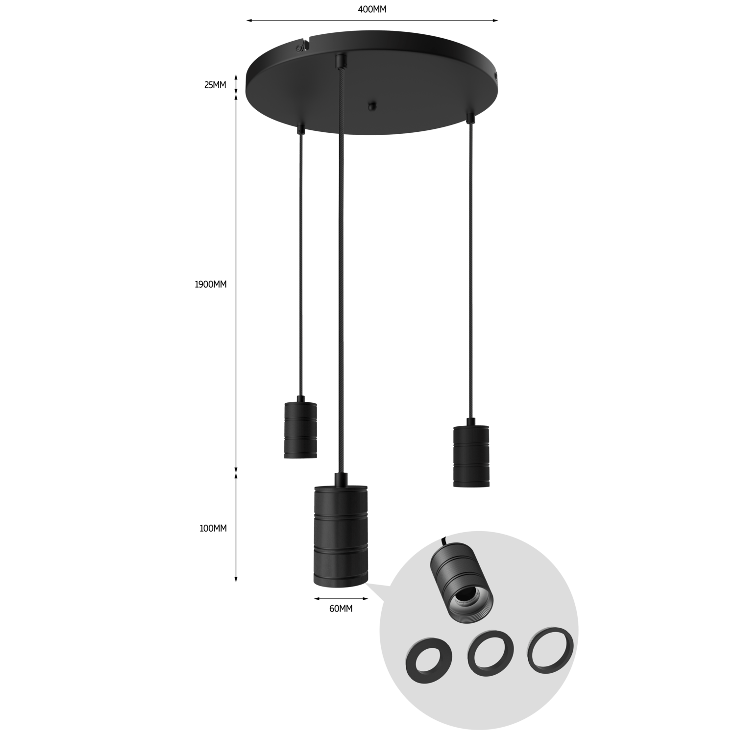 calex-suspension-ronde-3x-e27-40cm-noire image 4