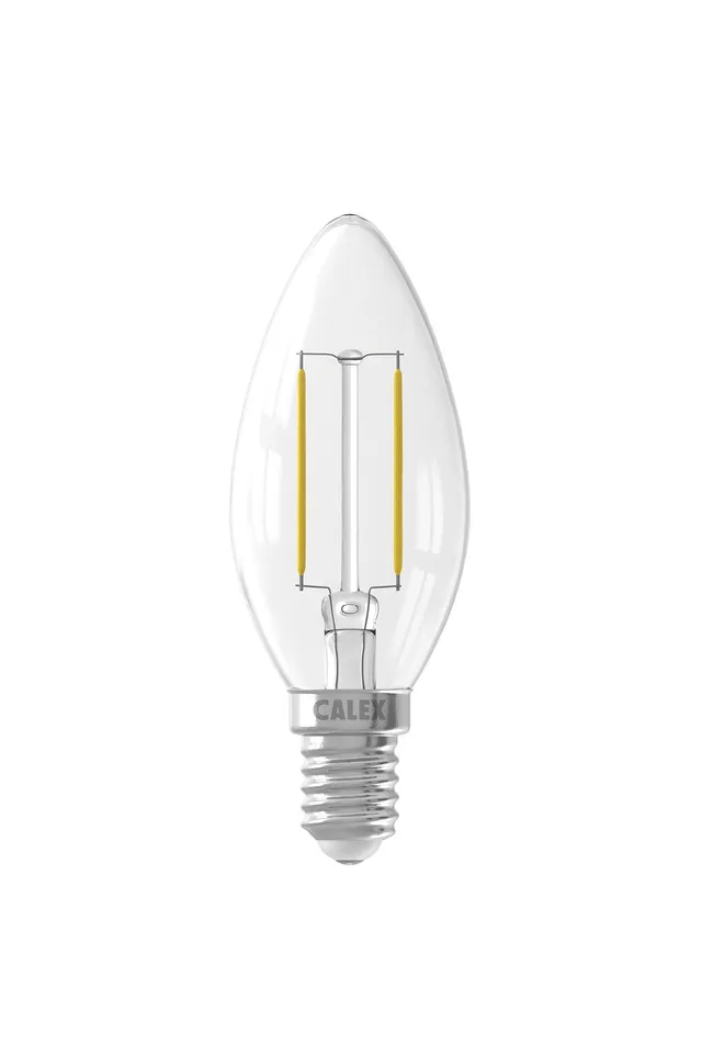 calex-filament-led-bougie-b35-e14-transparente-2w image 1