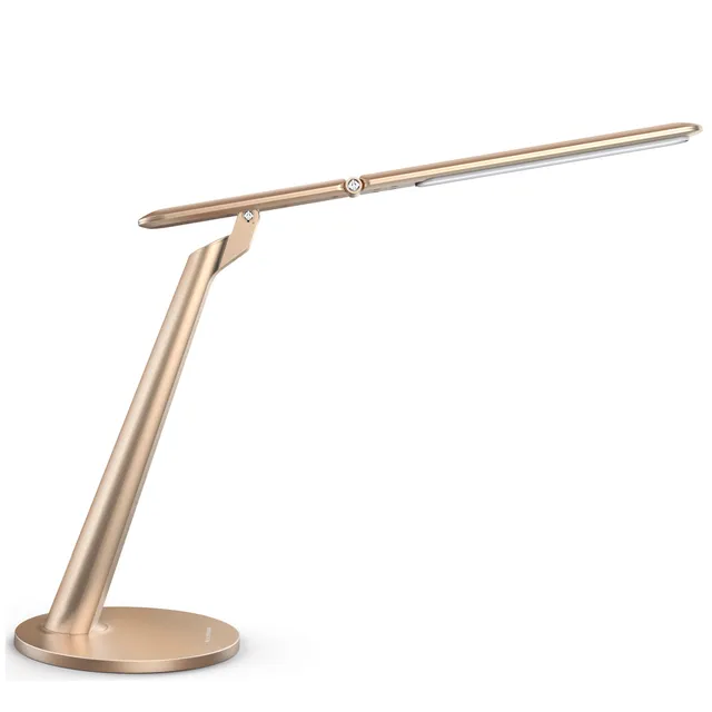aluminor-sigma-lampe-de-bureau-led-auto-argent-or image 1