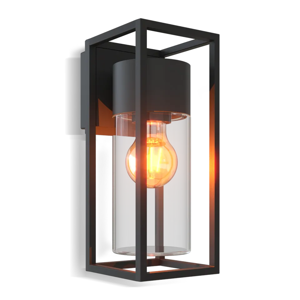 calex-applique-led-genoa-e27-noir-ip44 image 1