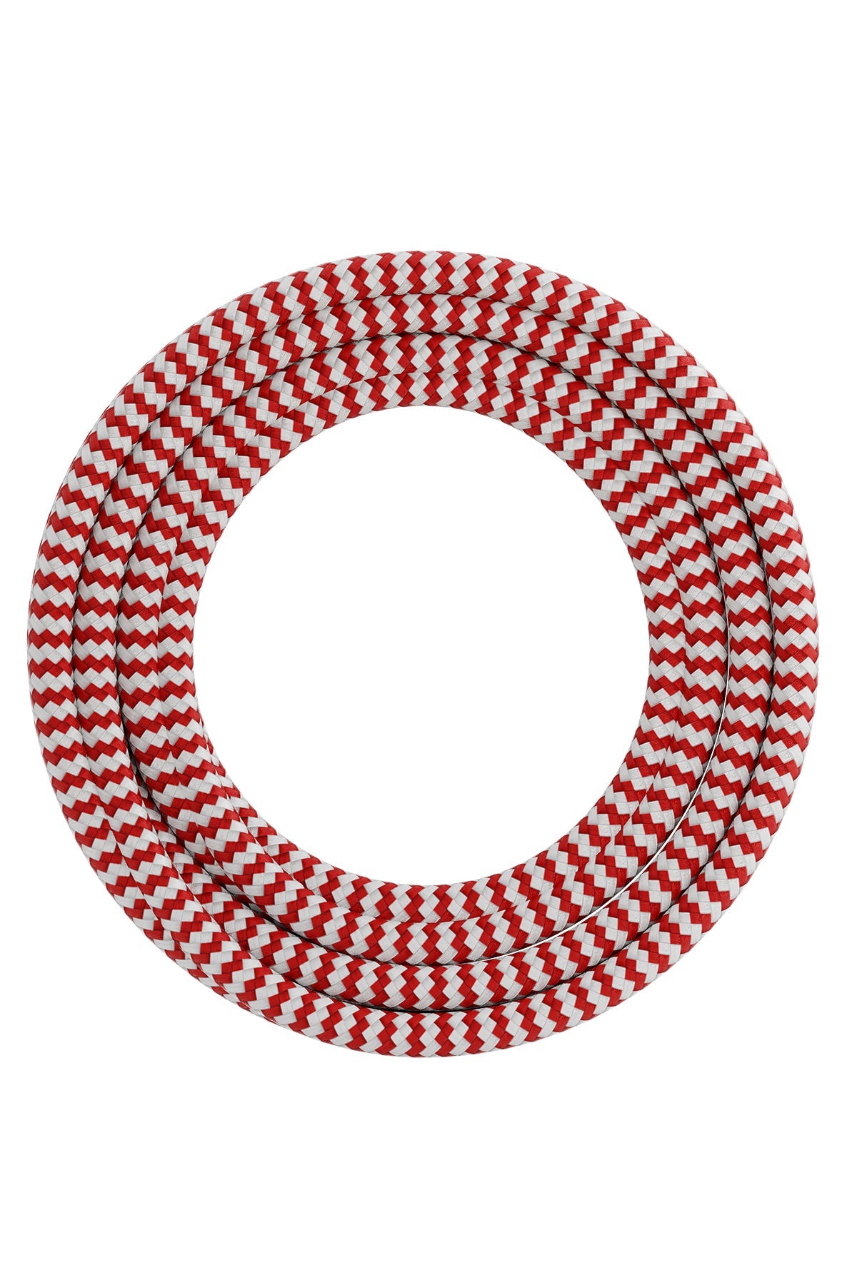 calex-creations-c-ble-textile-rouge-blanc-3-m-tres image 1