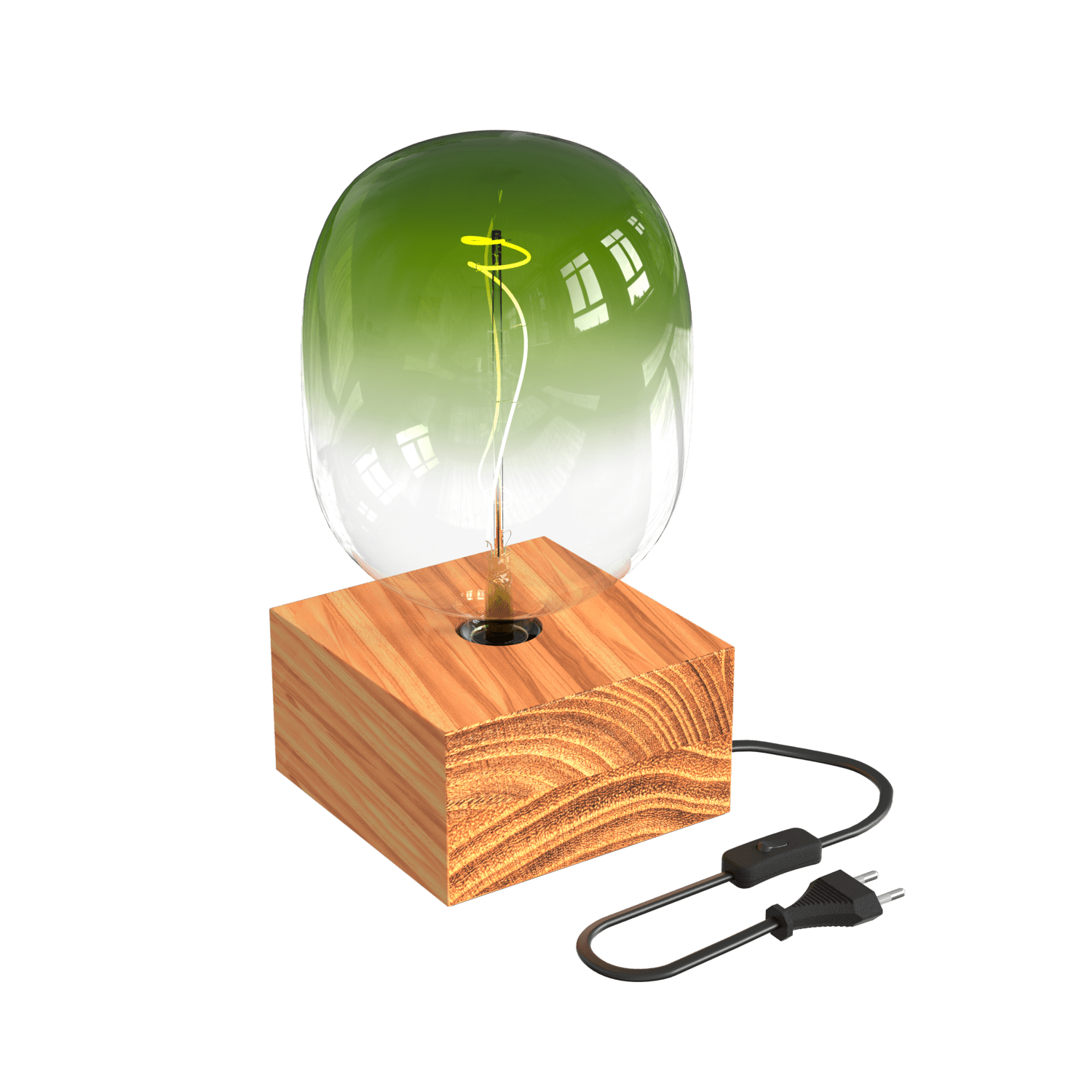 calex-crown-series-lampe-de-table-carr-e-e27-bois-fsc-socle-noir image 2
