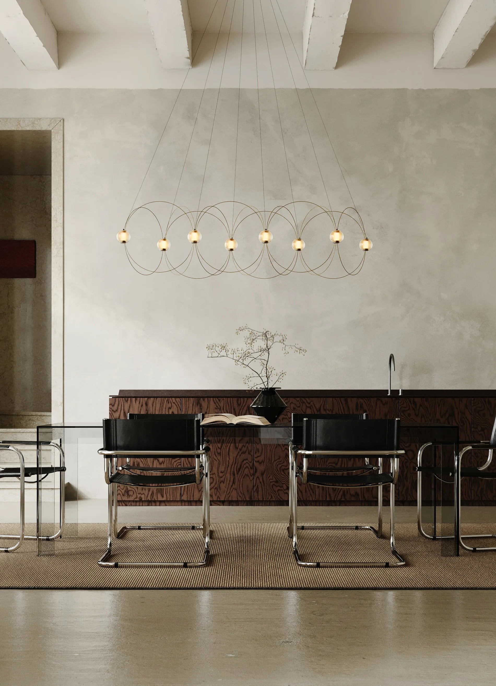 dcw-ditions-munari-8-suspension-8-sph-res-led-m-tal-noir image 1
