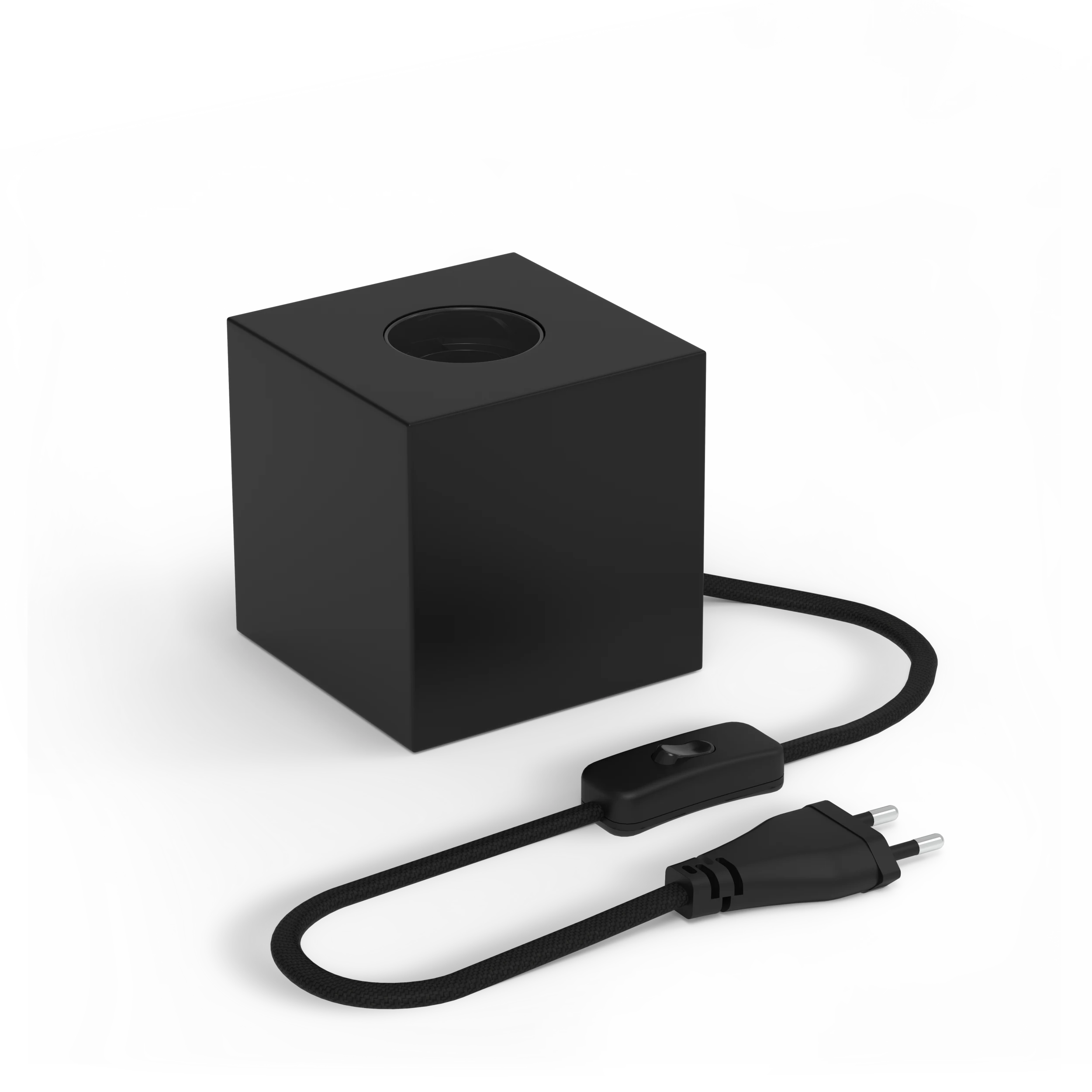 calex-lampe-de-table-carr-e-e27-noir image 1