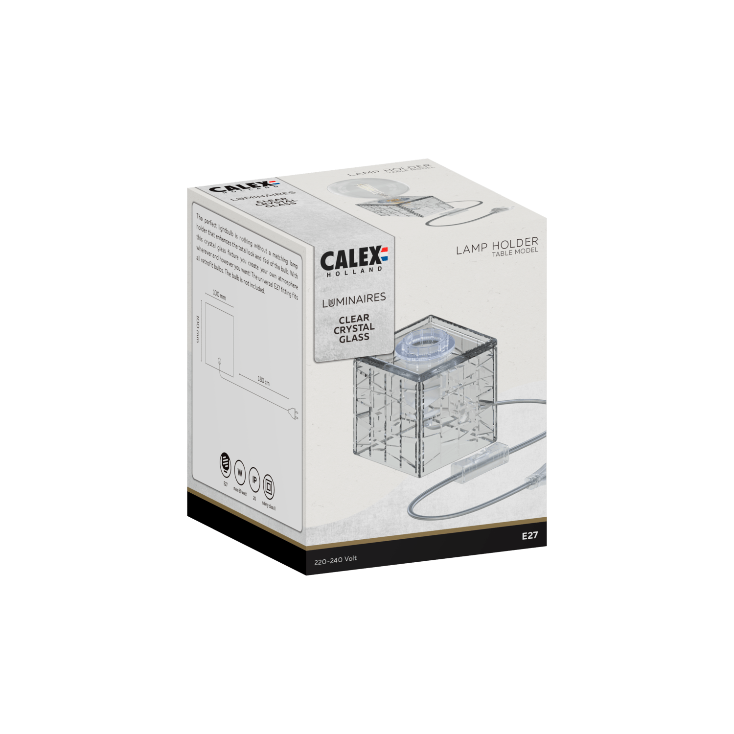 calex-lampe-de-table-carr-e-e27-verre-transparent image 3