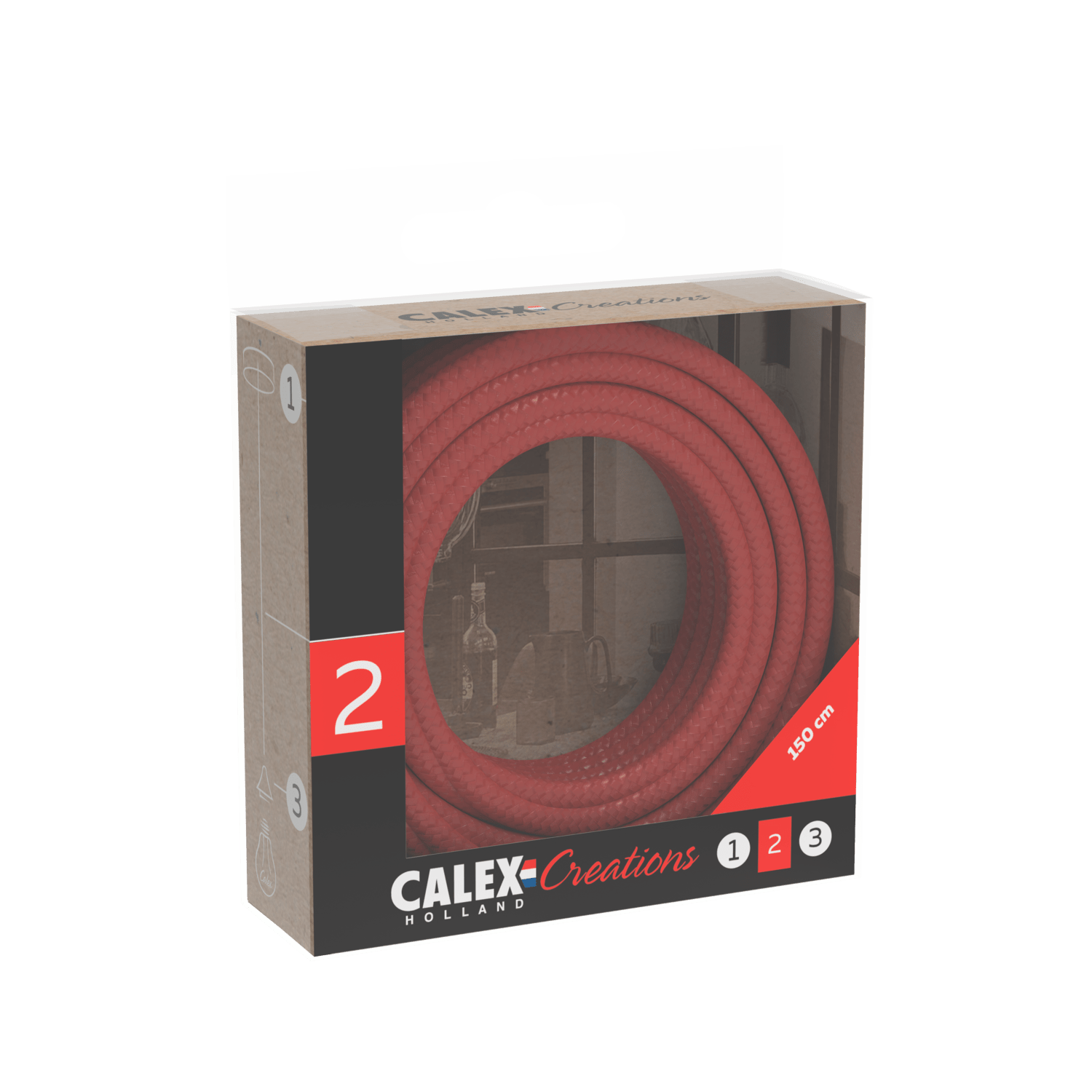 calex-creations-c-ble-textile-rouge-1-5-m-tre image 3