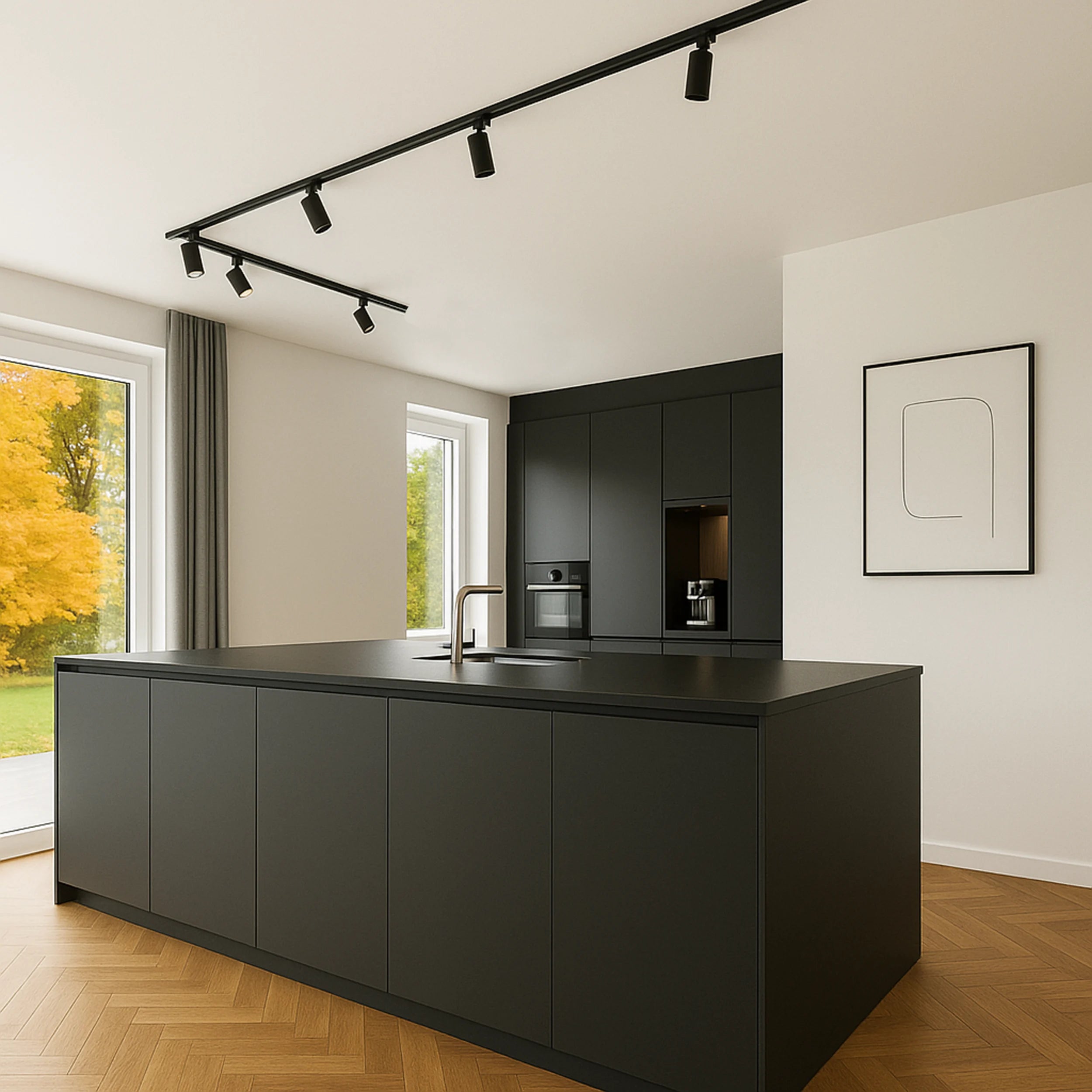 calex-rail-de-spots-6x-gu10-2m-noir image 2