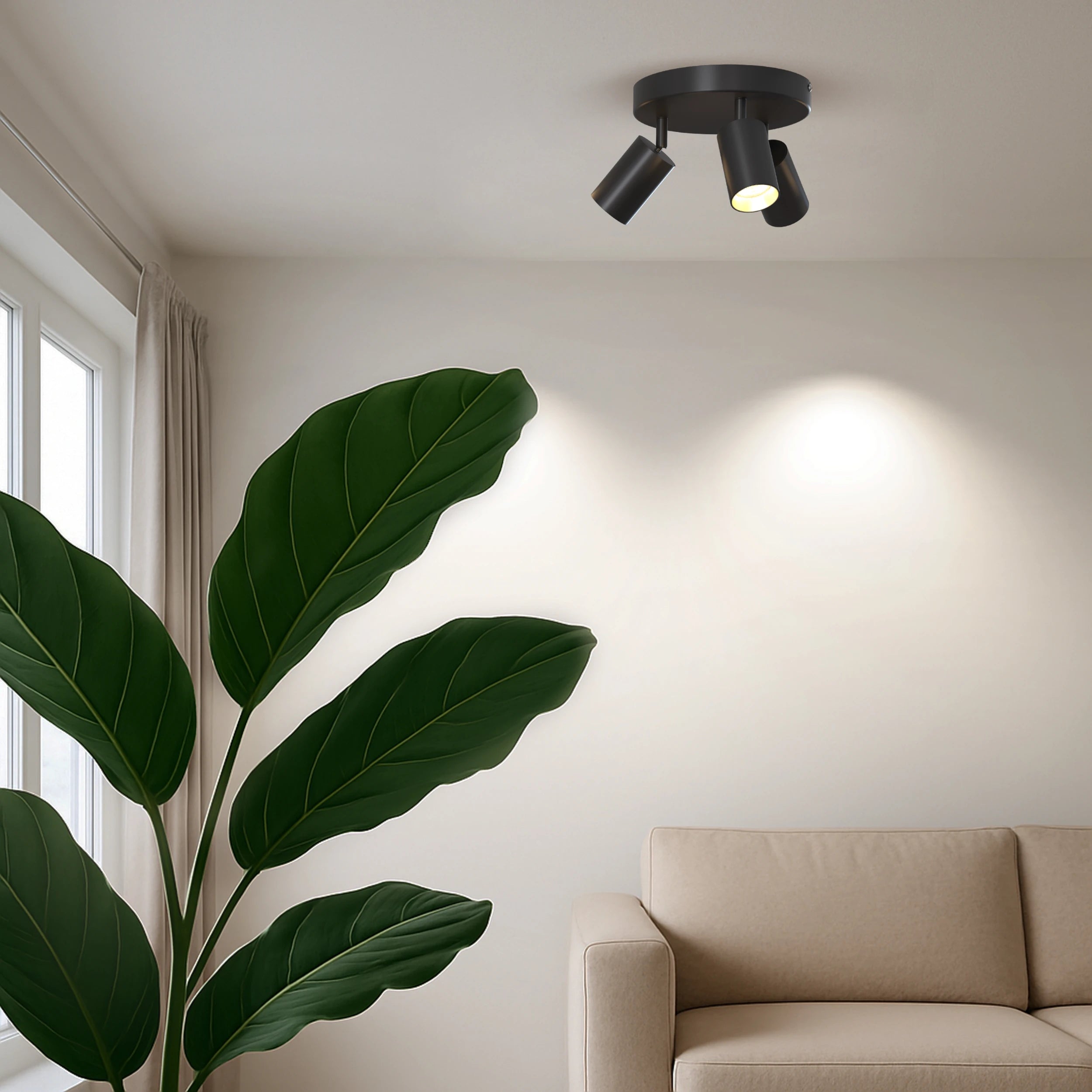 calex-spot-plafonnier-rond-3x-gu10-noir image 2