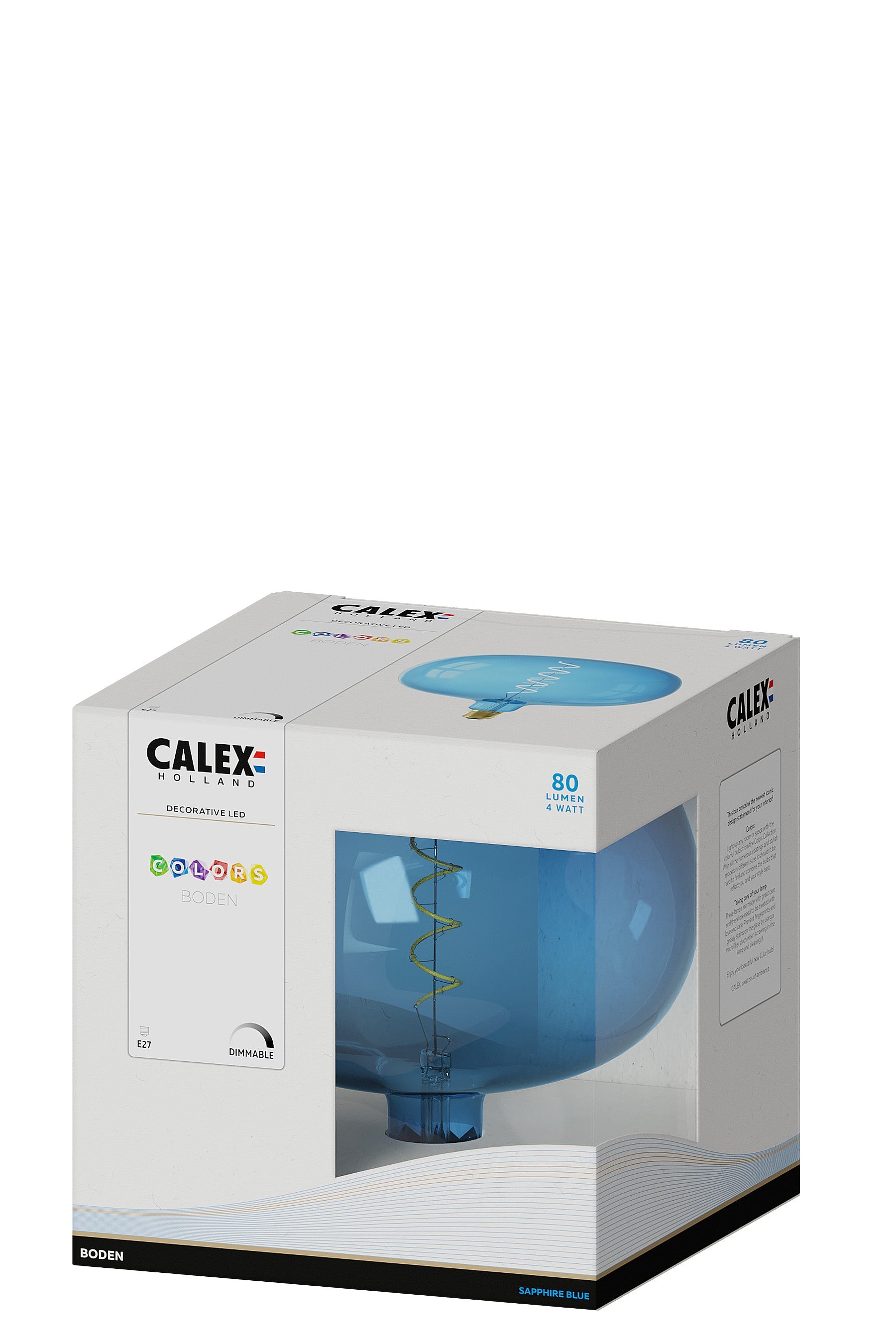 calex-crown-ampoule-led-e27-filament-cobble-bleu-saphir-blanc-chaud-4w image 3