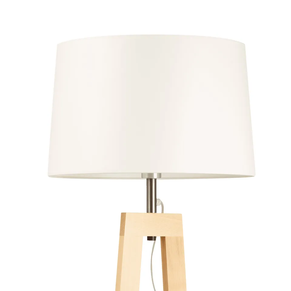 aluminor-abat-jour-tissu-blanc-45-cm-pour-lampadaire-sacha-ls-e27 image 1