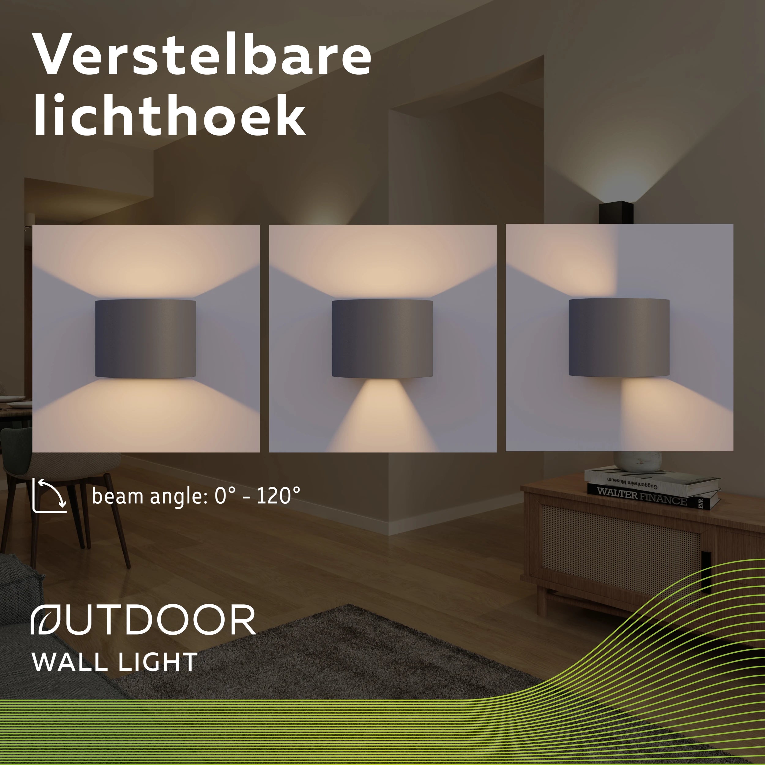 calex-applique-murale-led-v-rone-ovale-up-down-anthracite image 5