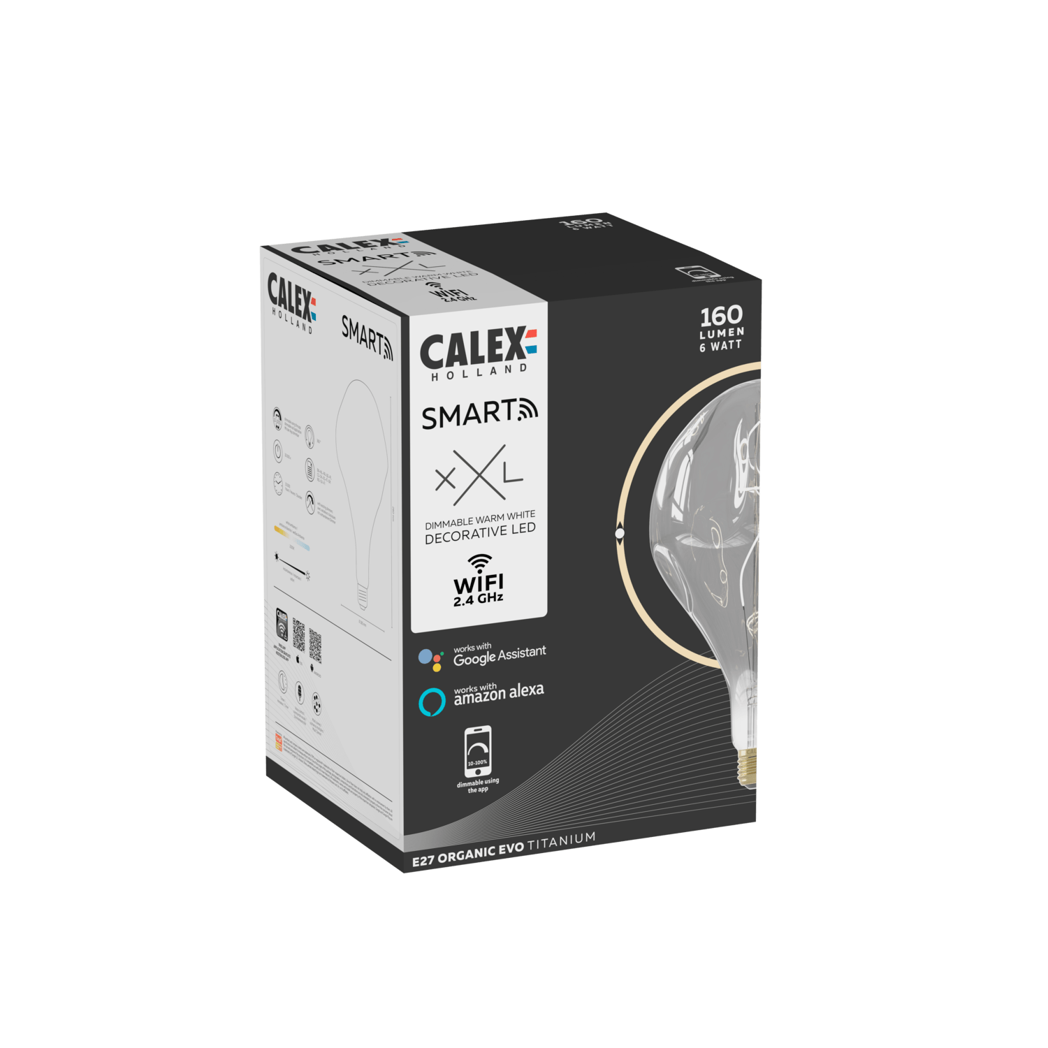 calex-smart-xxl-organic-evo-led-e27-6w-smokey-dimmable image 3