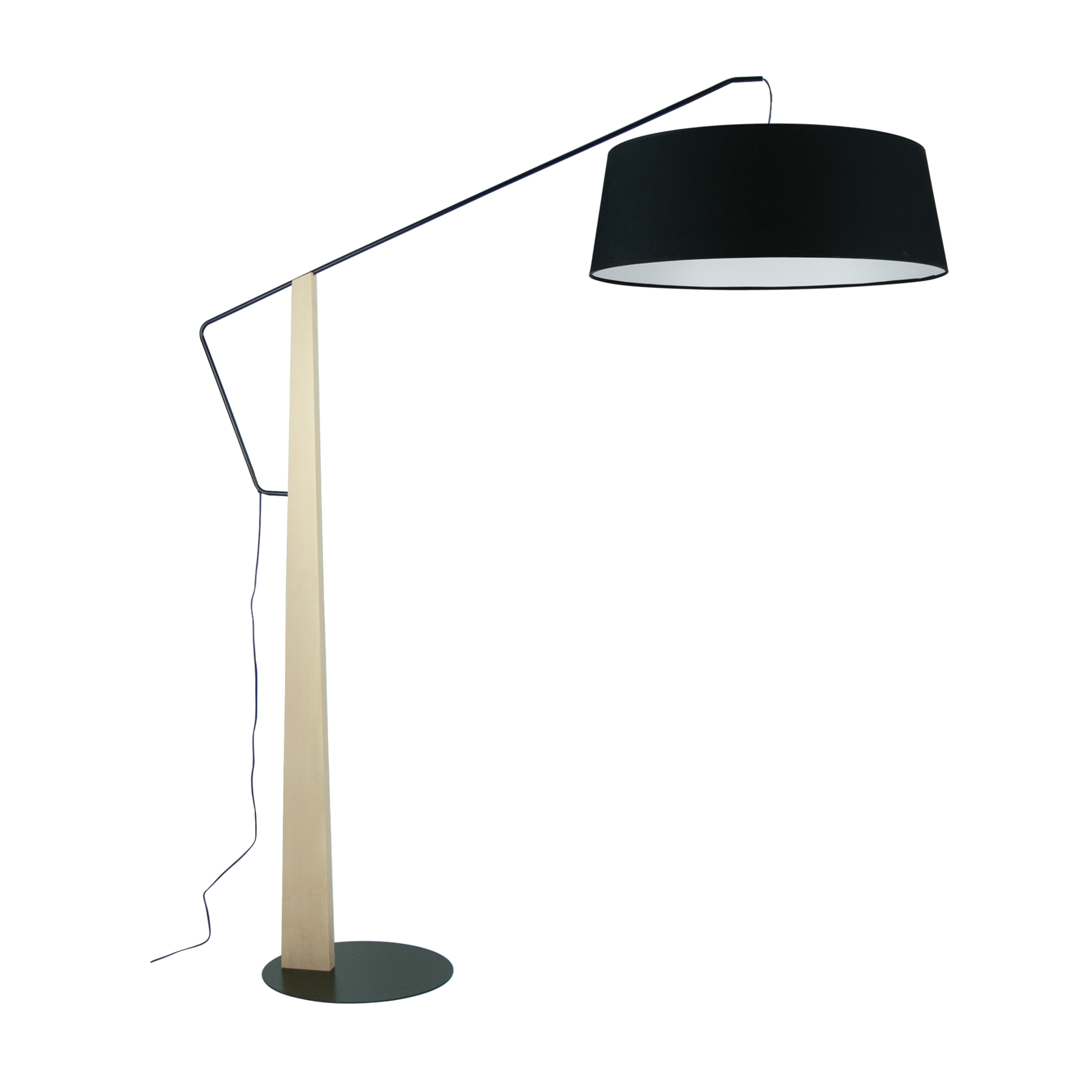 aluminor-matteo-ls-lampadaire-bois-m-tal-2-m image 1