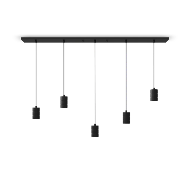 calex-suspension-5x-e27-14x130-cm-noire-c-bles-2m image 1